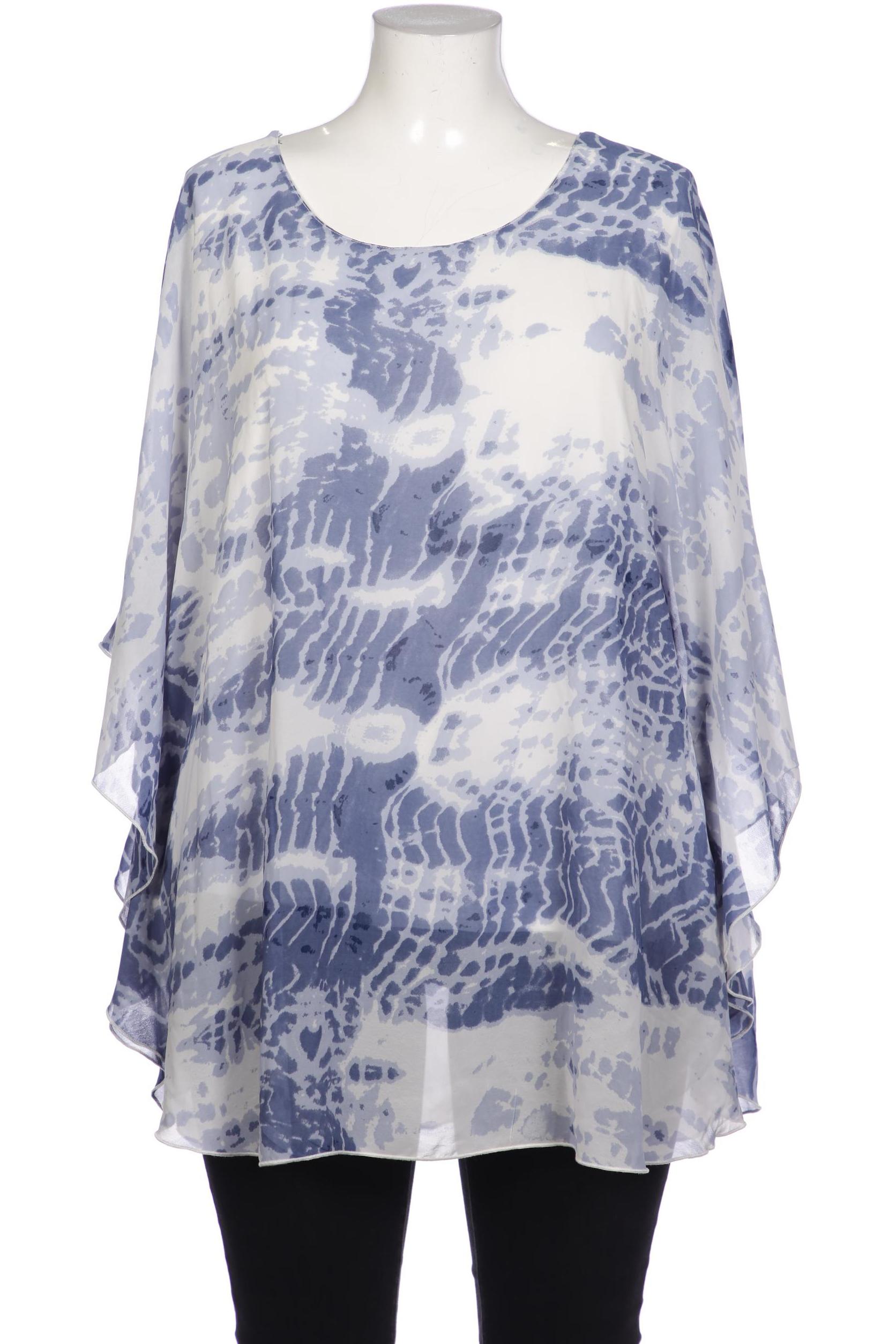 

sheego Damen Bluse, blau, Gr. 52