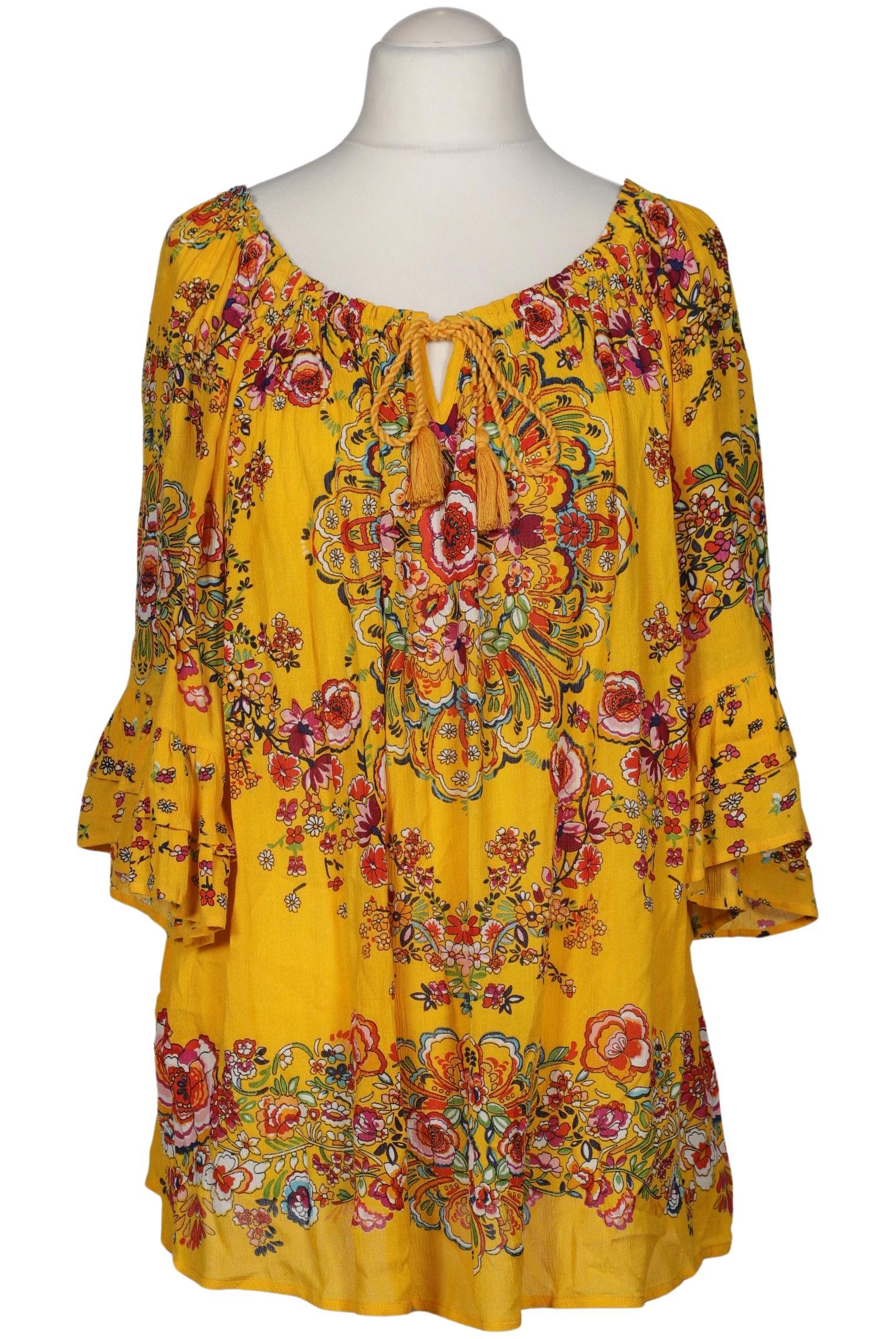 

sheego Damen Bluse, gelb, Gr. 50