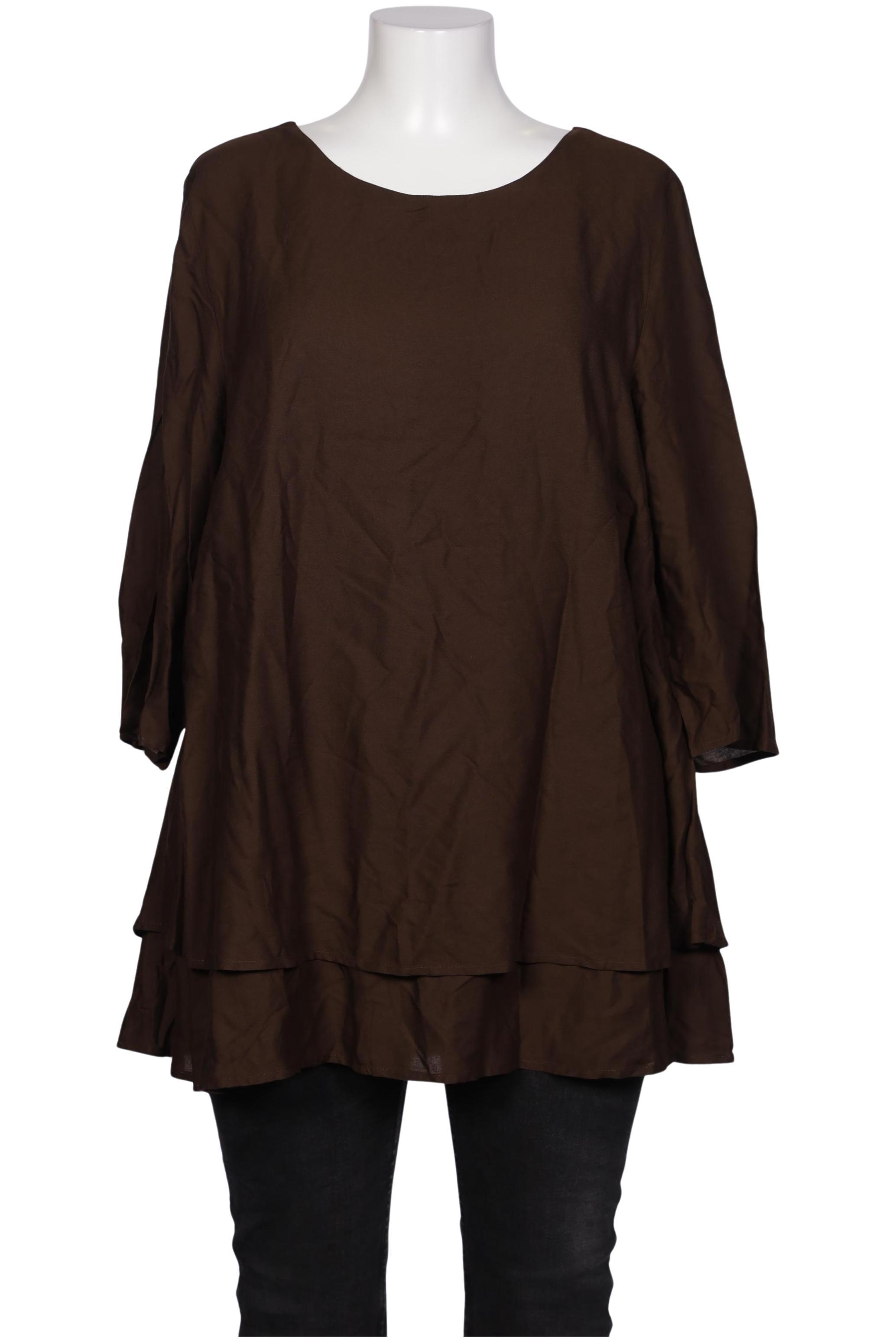 

sheego Damen Bluse, braun, Gr. 48