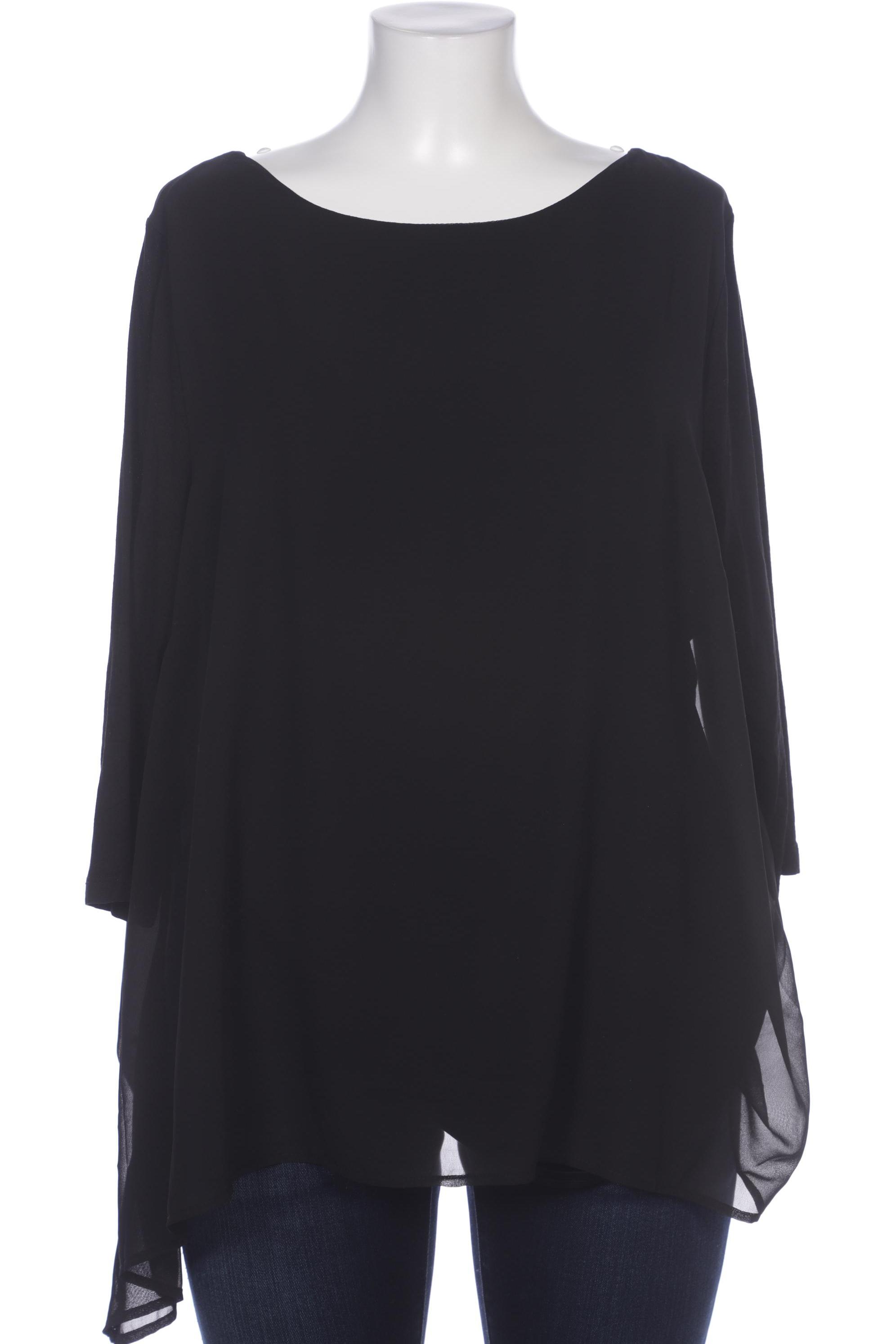 

sheego Damen Bluse, schwarz, Gr. 48