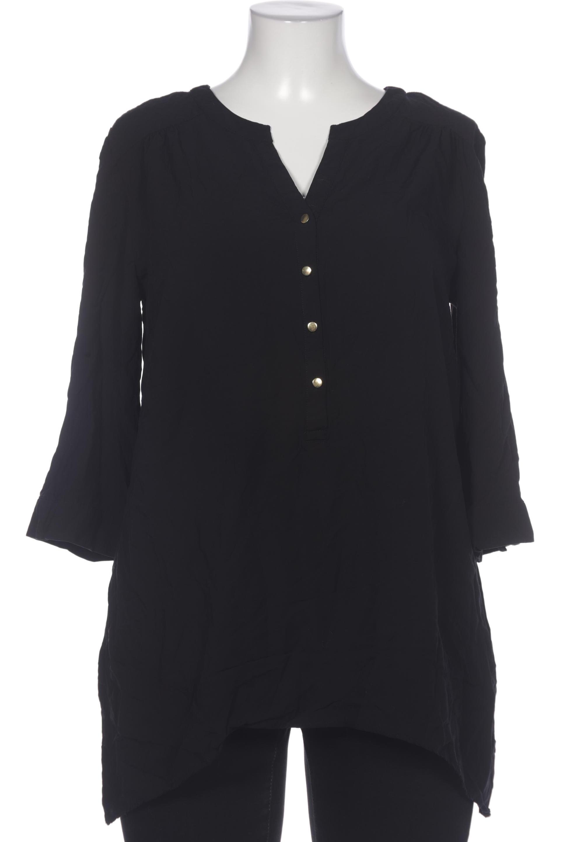 

sheego Damen Bluse, schwarz, Gr. 44