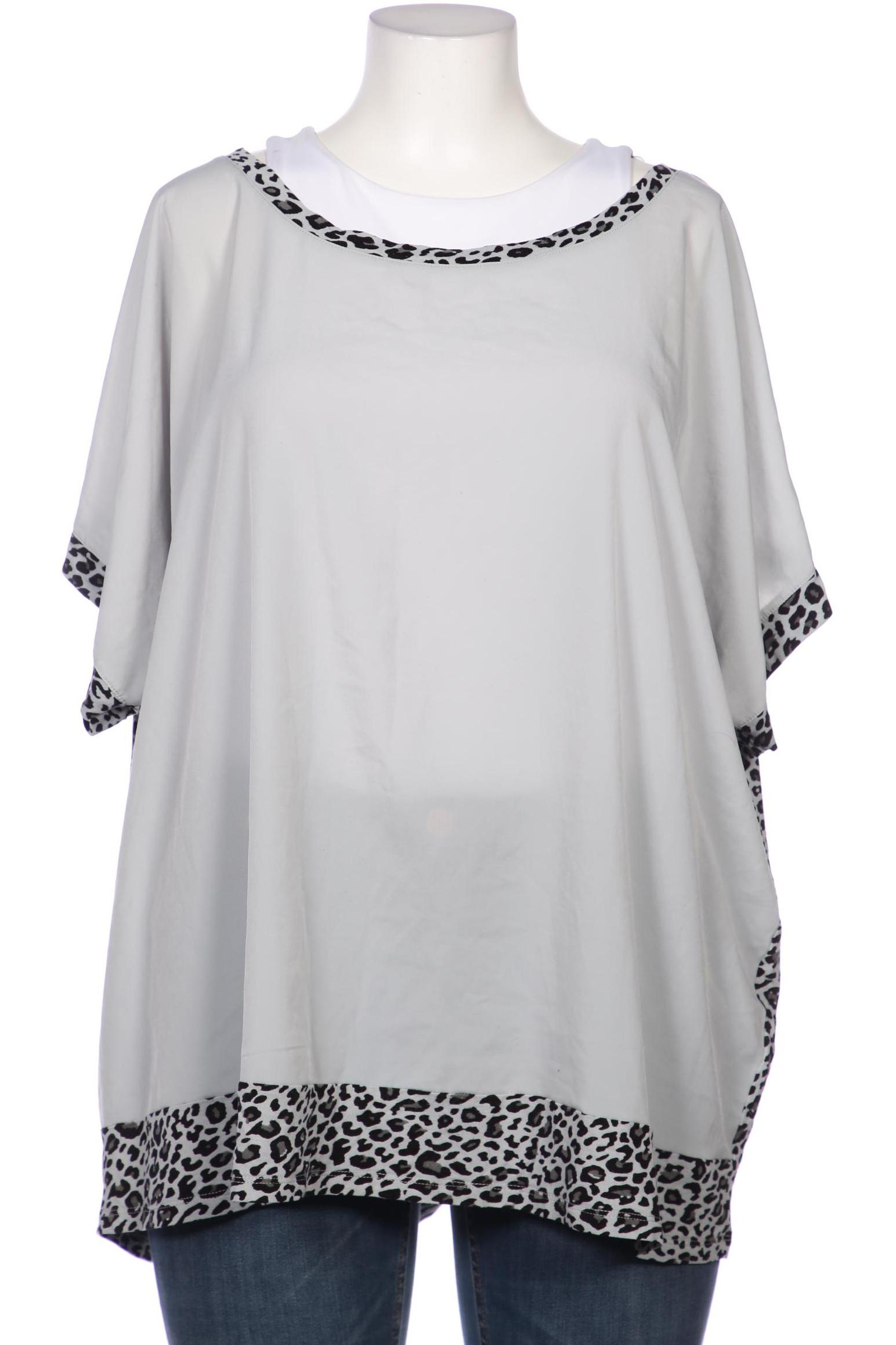 

sheego Damen Bluse, grau, Gr. 52
