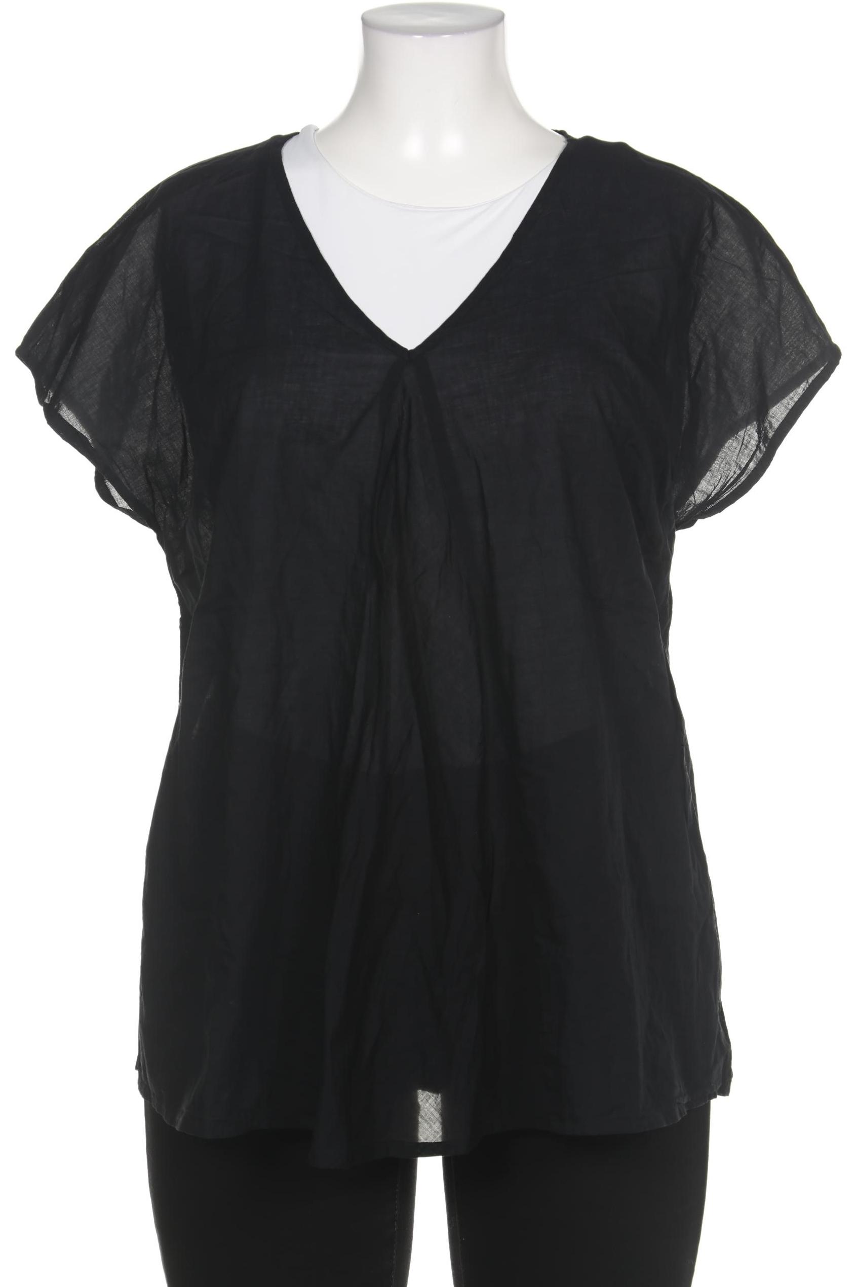 

sheego Damen Bluse, schwarz, Gr. 48