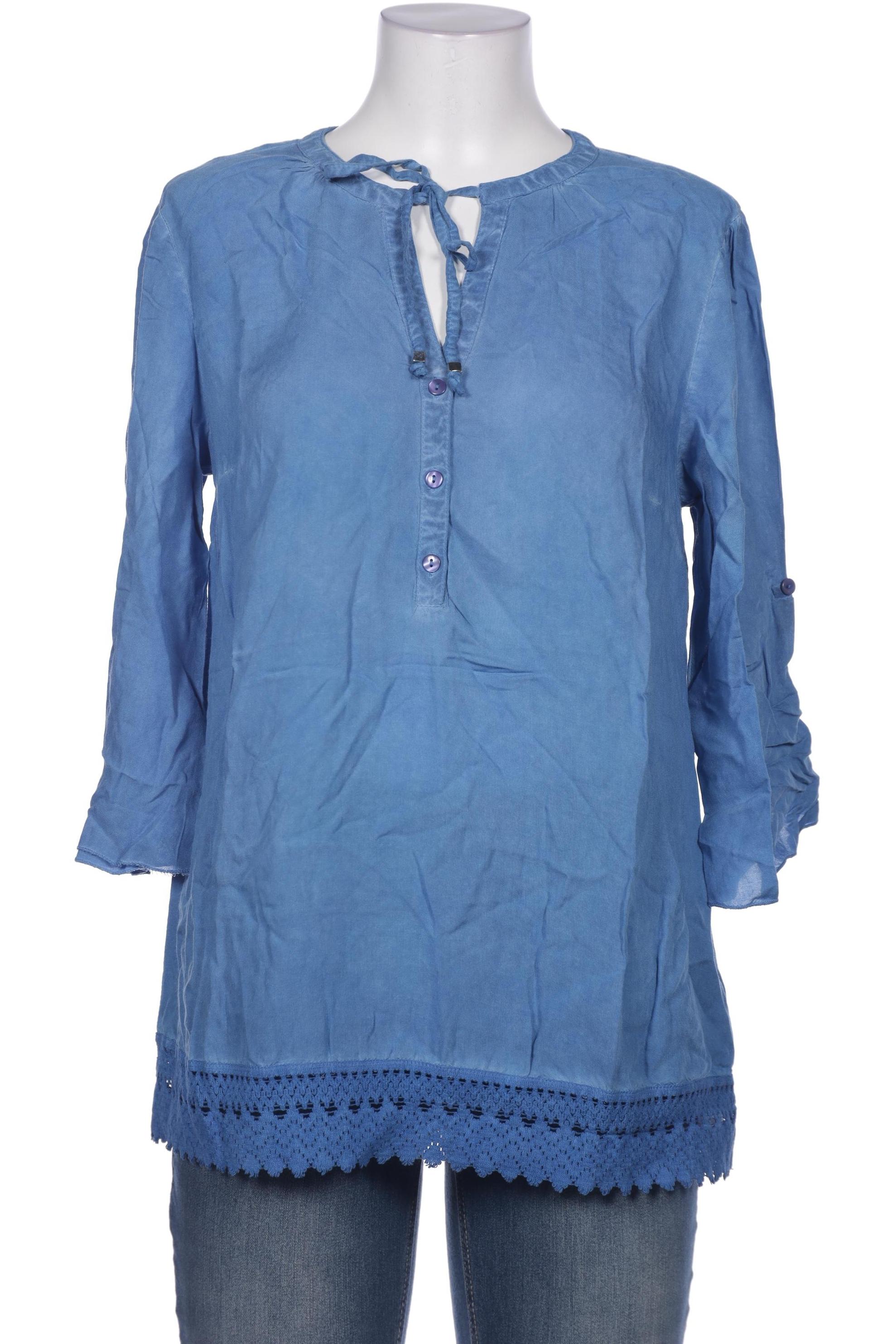 

sheego Damen Bluse, blau, Gr. 40