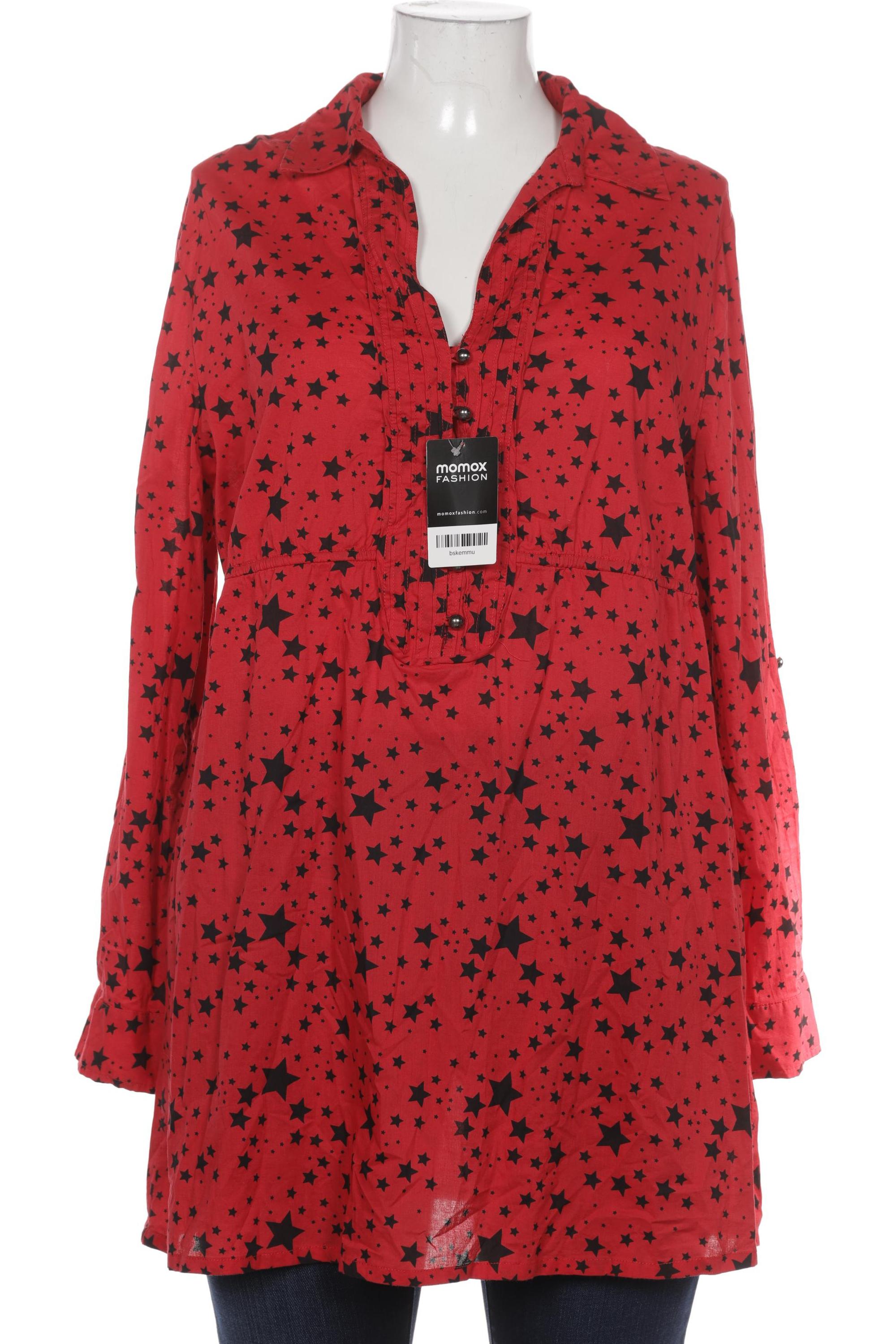 

sheego Damen Bluse, rot, Gr. 46