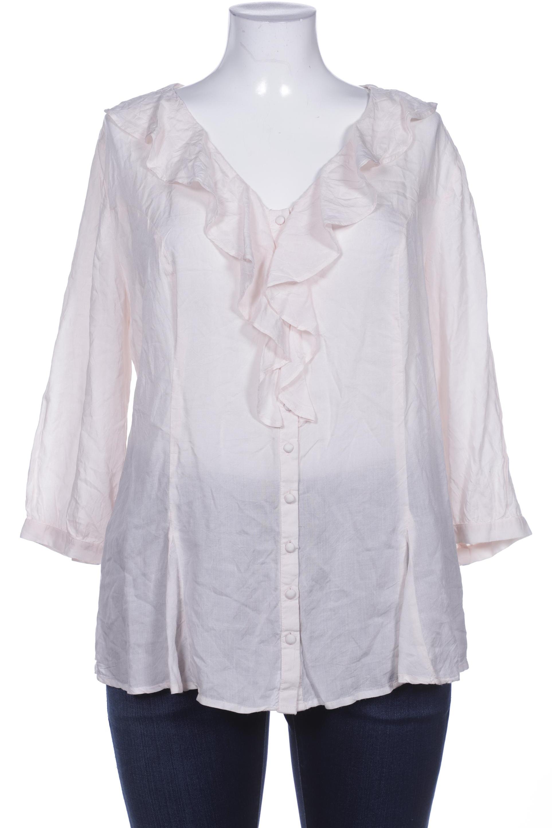 

sheego Damen Bluse, weiß