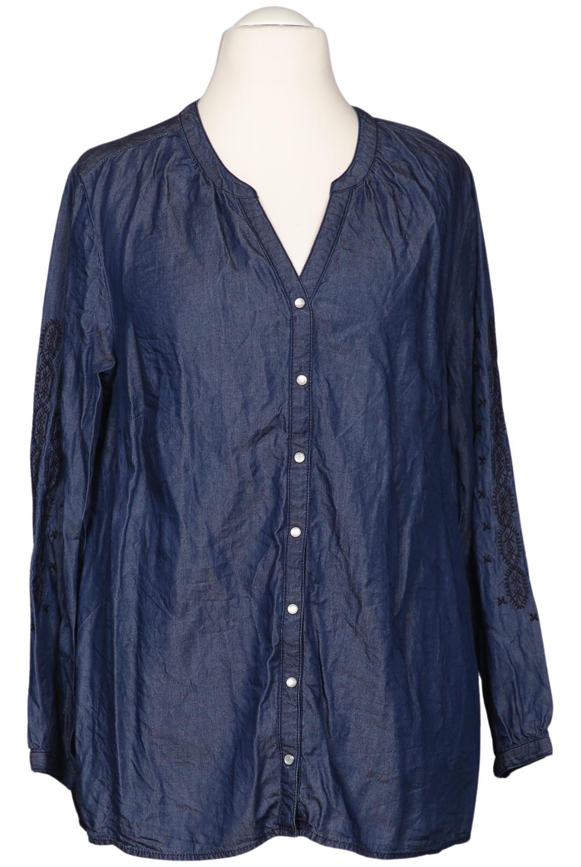 

sheego Damen Bluse, marineblau, Gr. 50