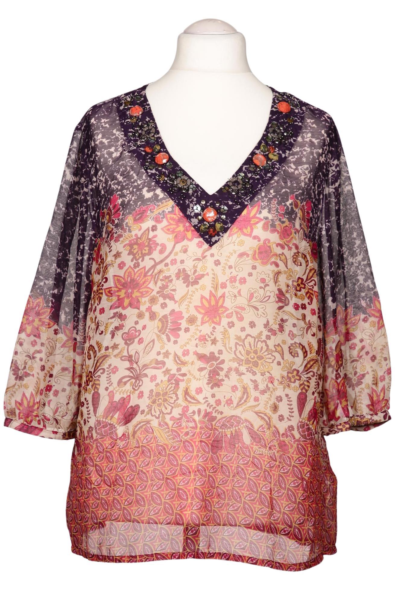 

sheego Damen Bluse, mehrfarbig, Gr. 46