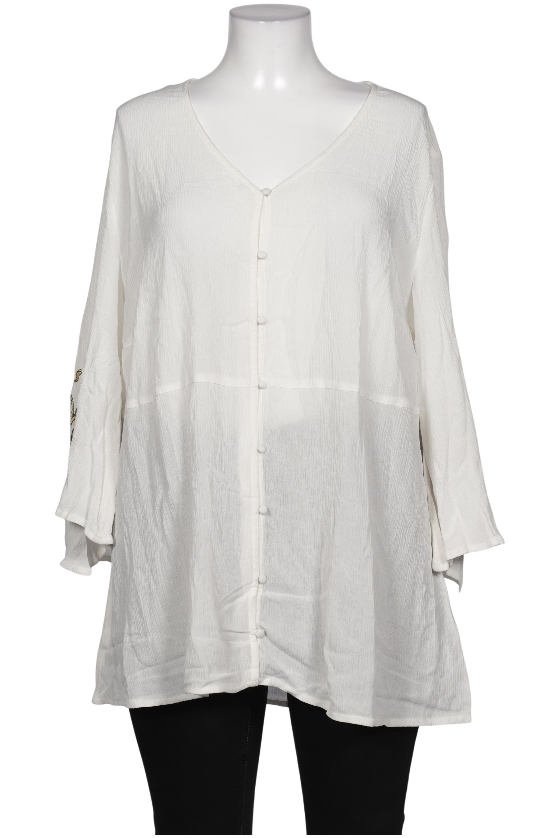 

sheego Damen Bluse, weiß, Gr. 48
