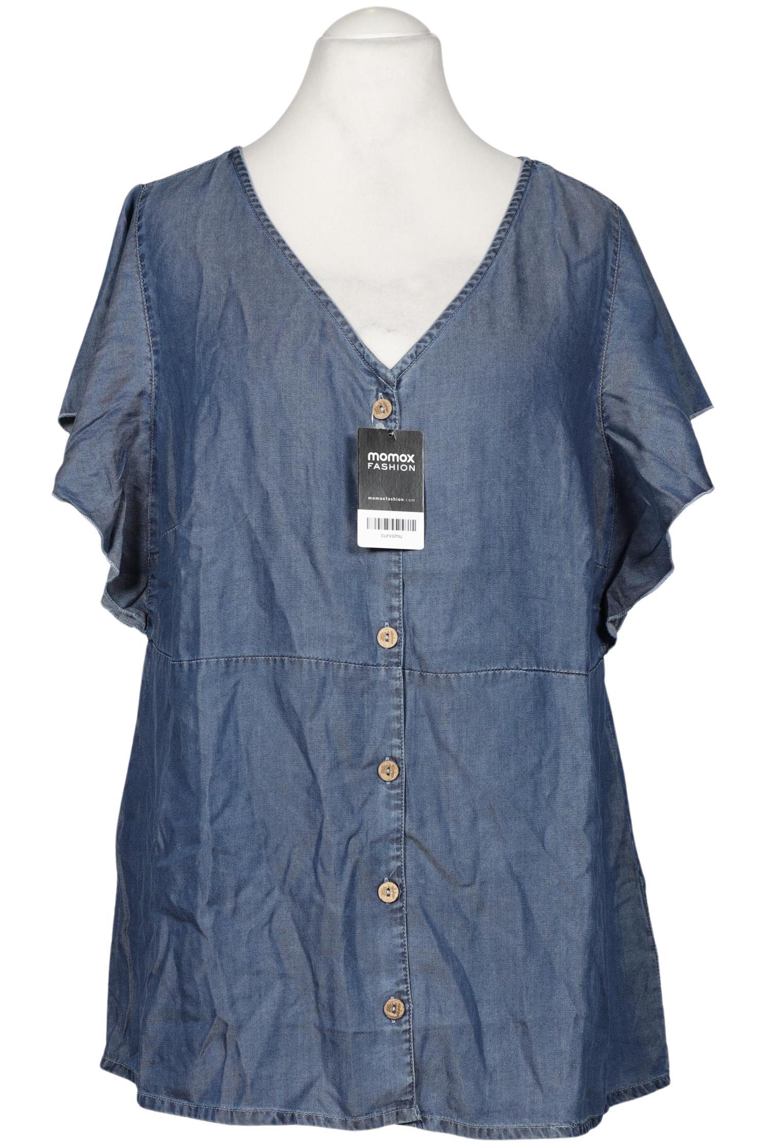 

sheego Damen Bluse, blau, Gr. 46