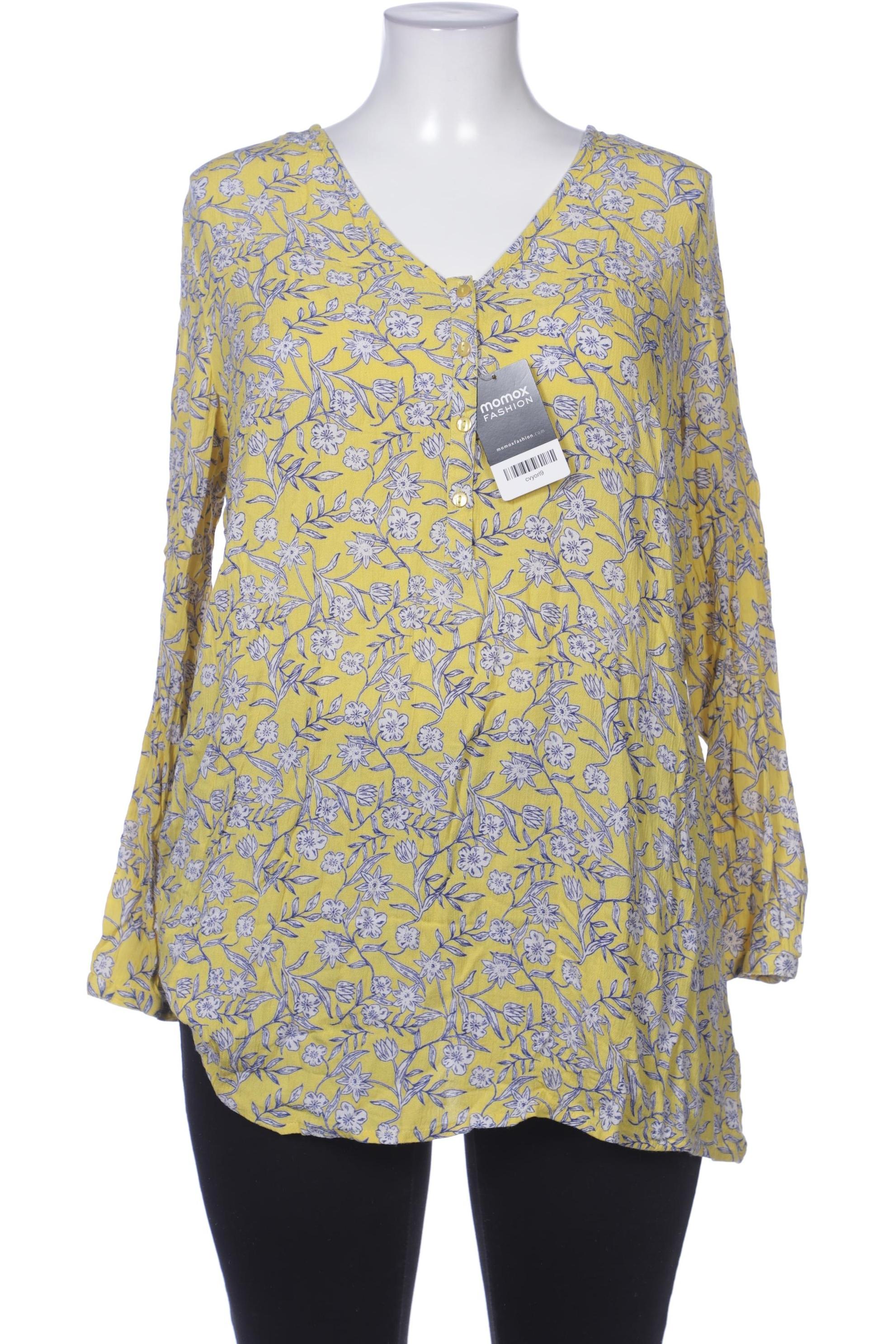 

sheego Damen Bluse, gelb, Gr. 46