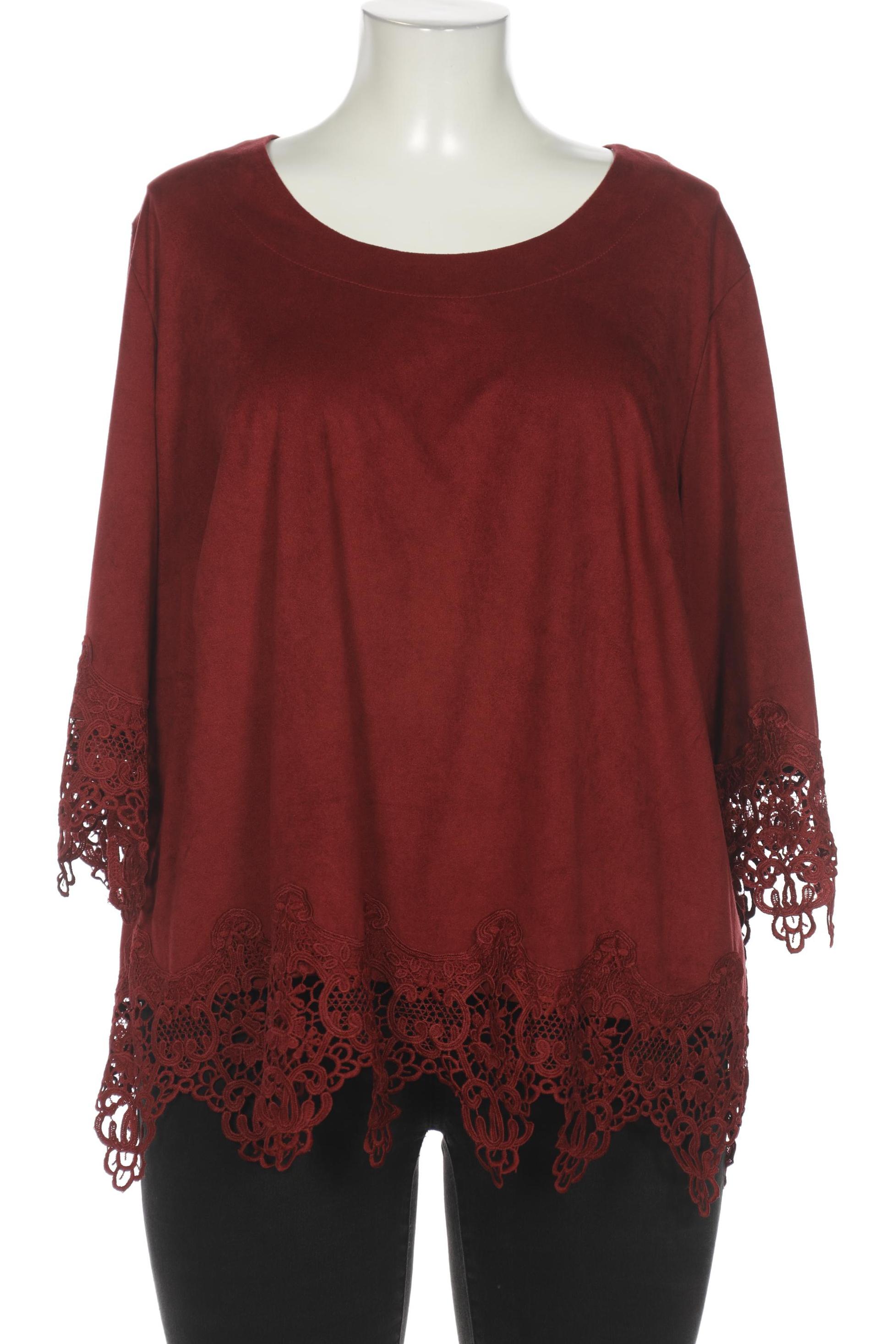 

sheego Damen Bluse, bordeaux, Gr. 50