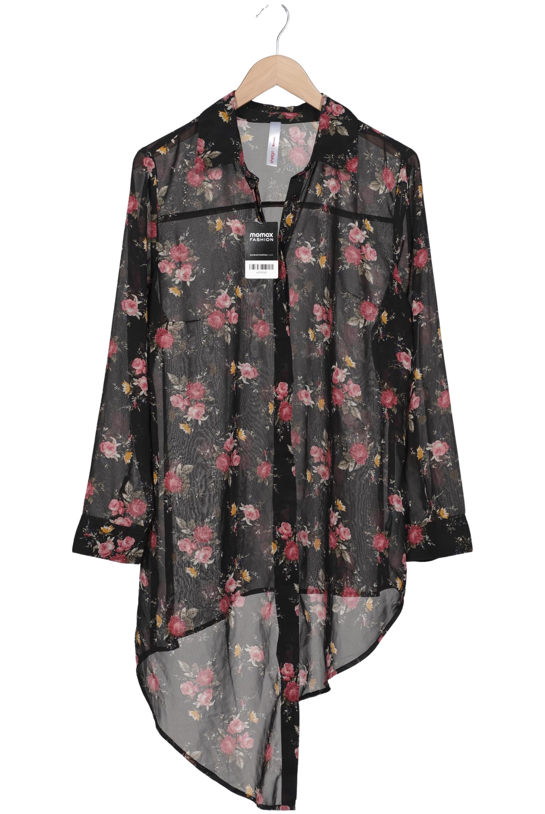 

sheego Damen Bluse, schwarz, Gr. 48