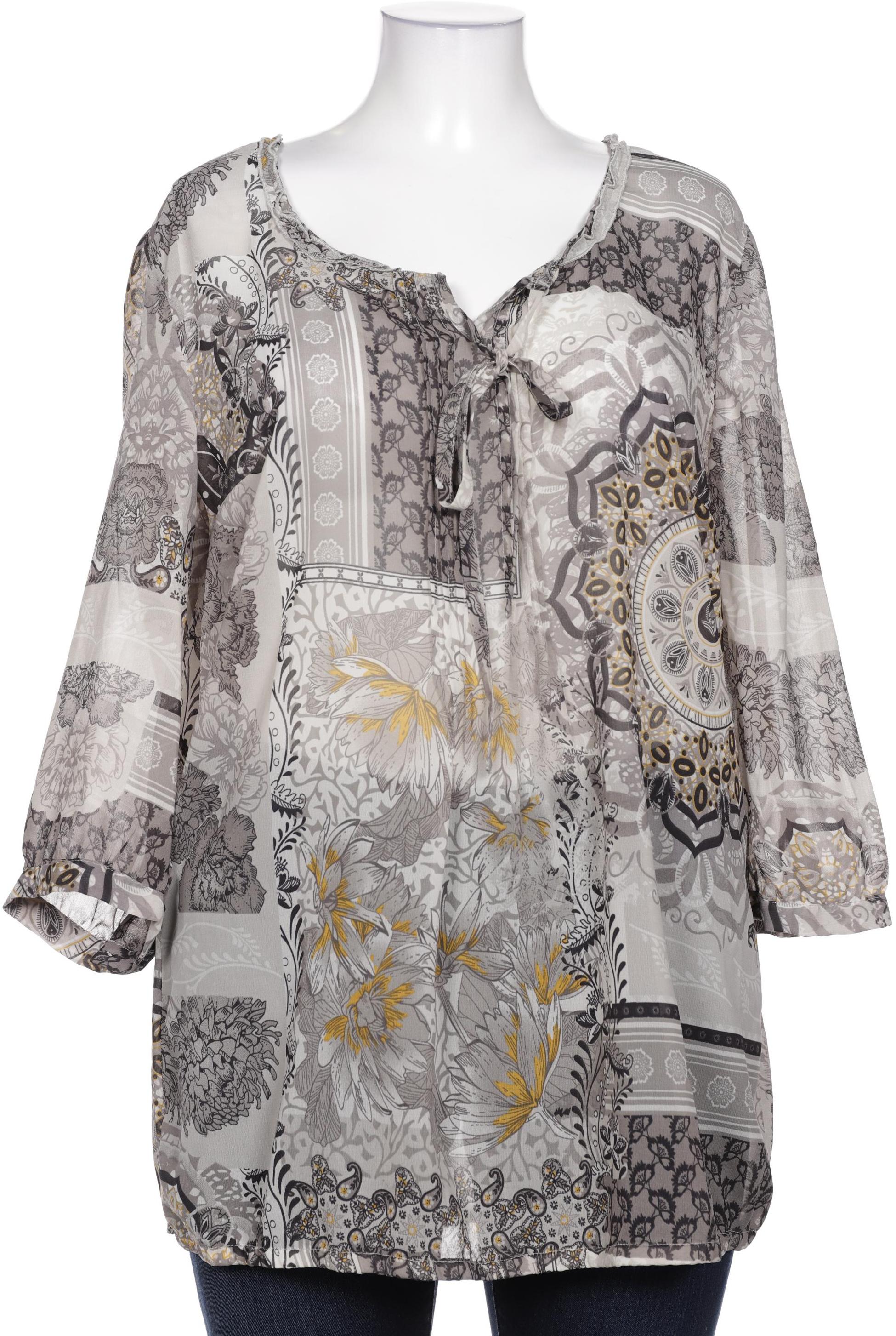 

sheego Damen Bluse, grau, Gr. 48