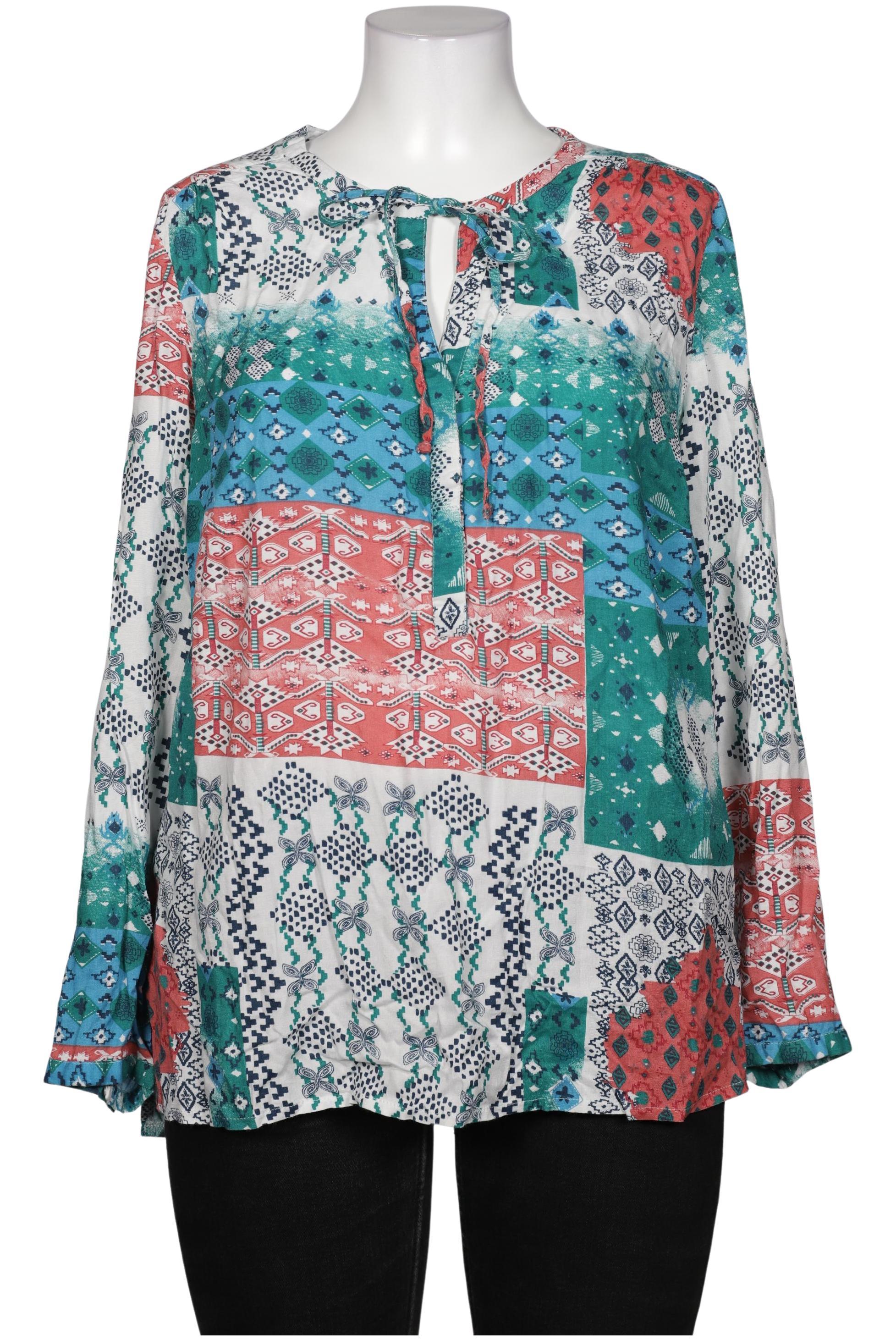 

sheego Damen Bluse, mehrfarbig, Gr. 48