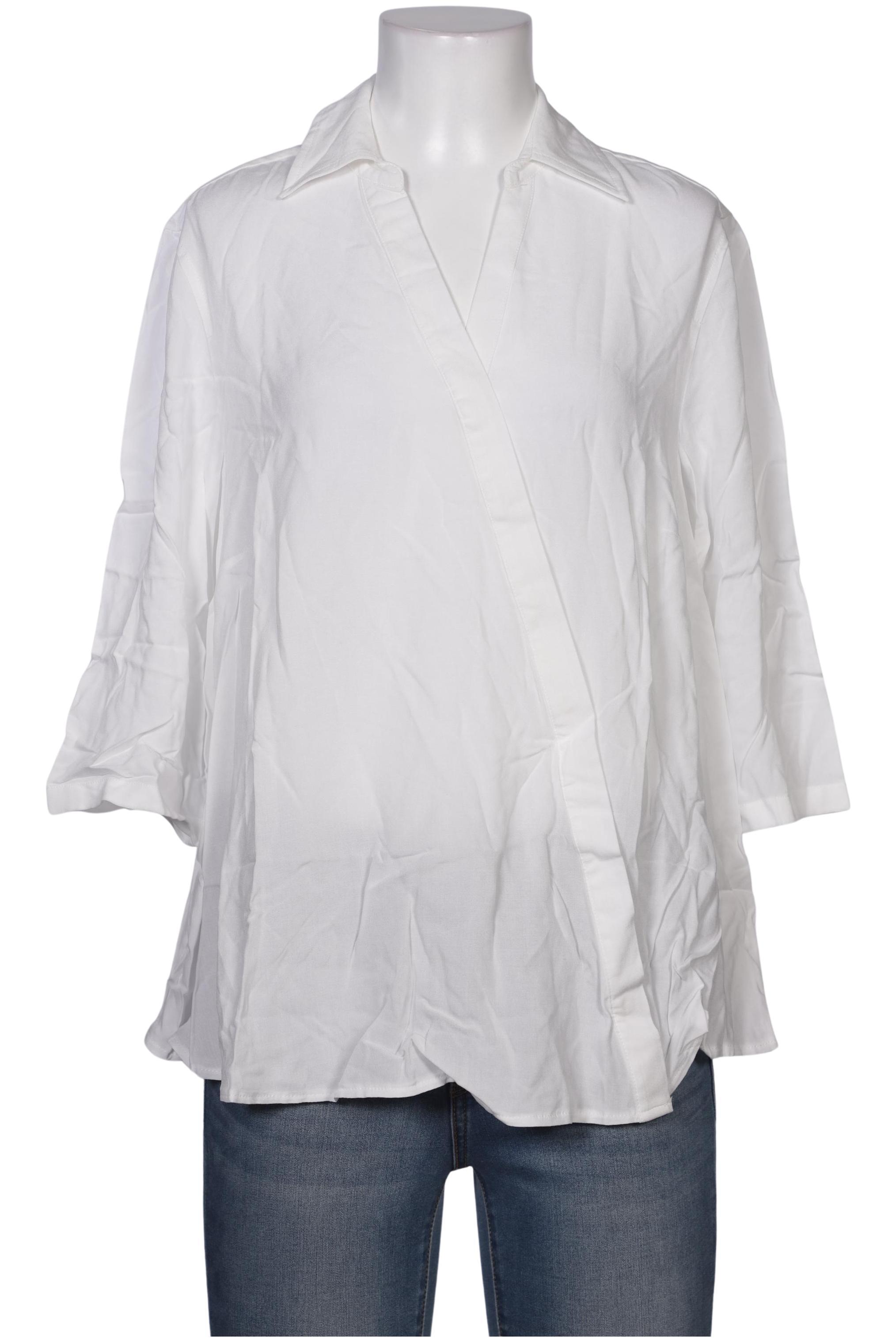 

sheego Damen Bluse, weiß, Gr. 40