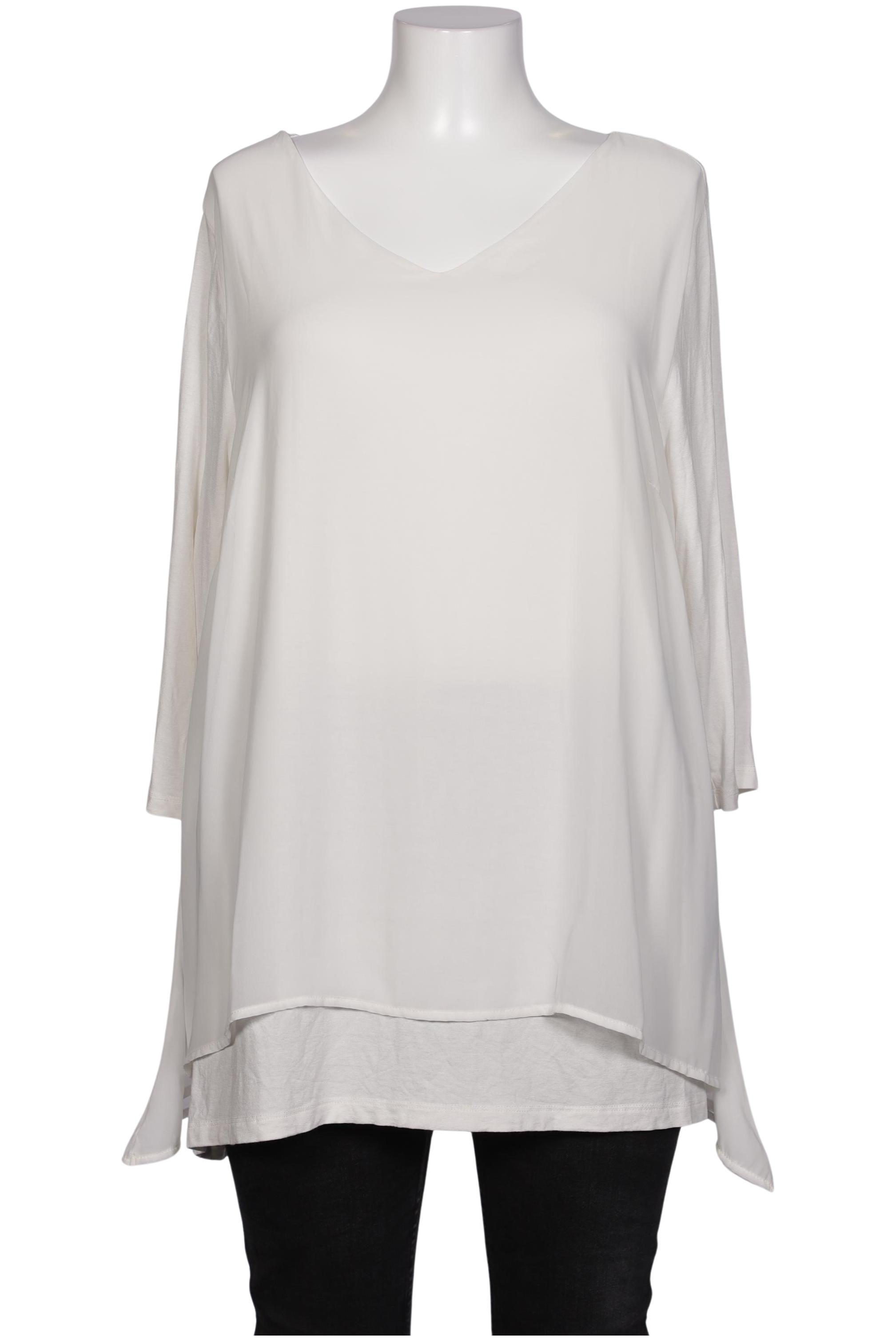 

sheego Damen Bluse, weiß, Gr. 48