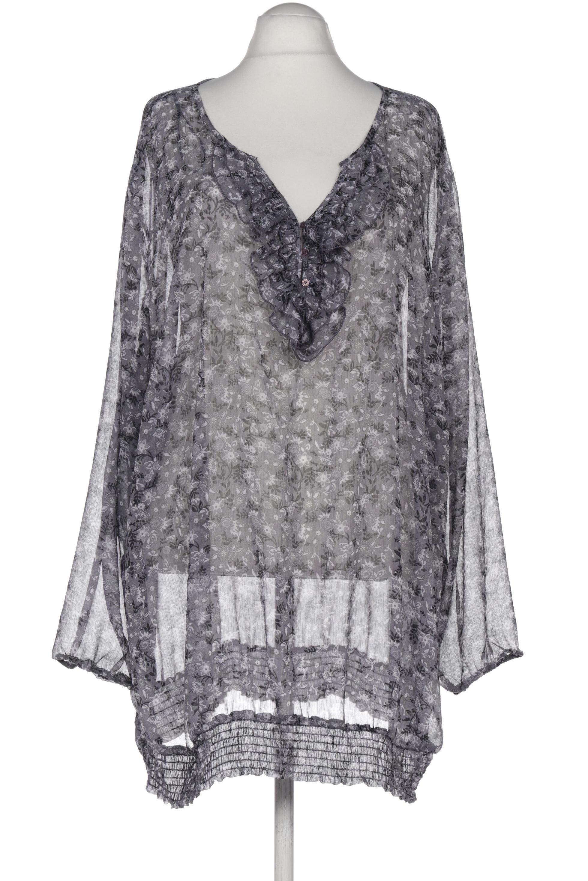 

sheego Damen Bluse, grau, Gr. 56