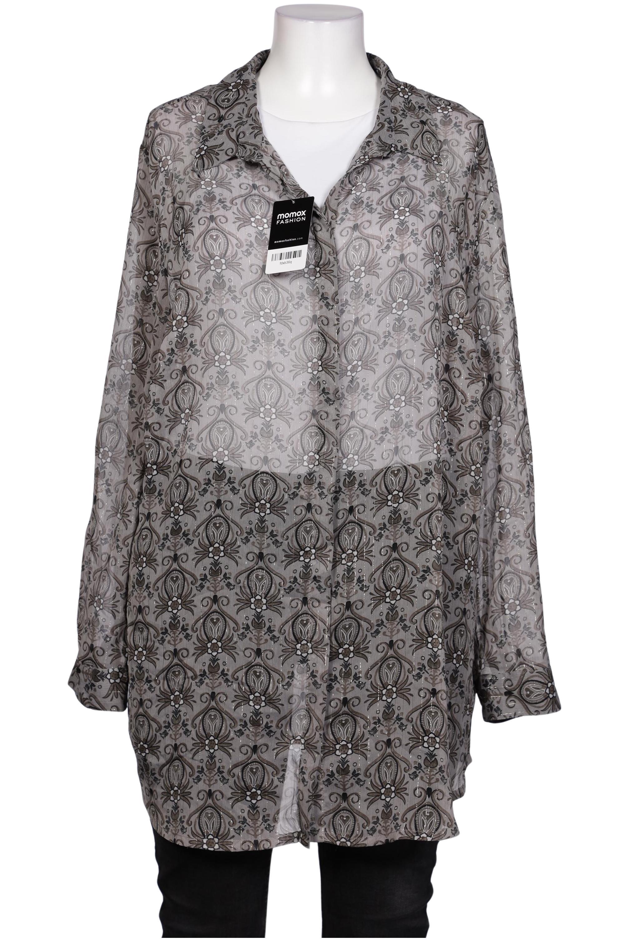 

sheego Damen Bluse, grau, Gr. 50