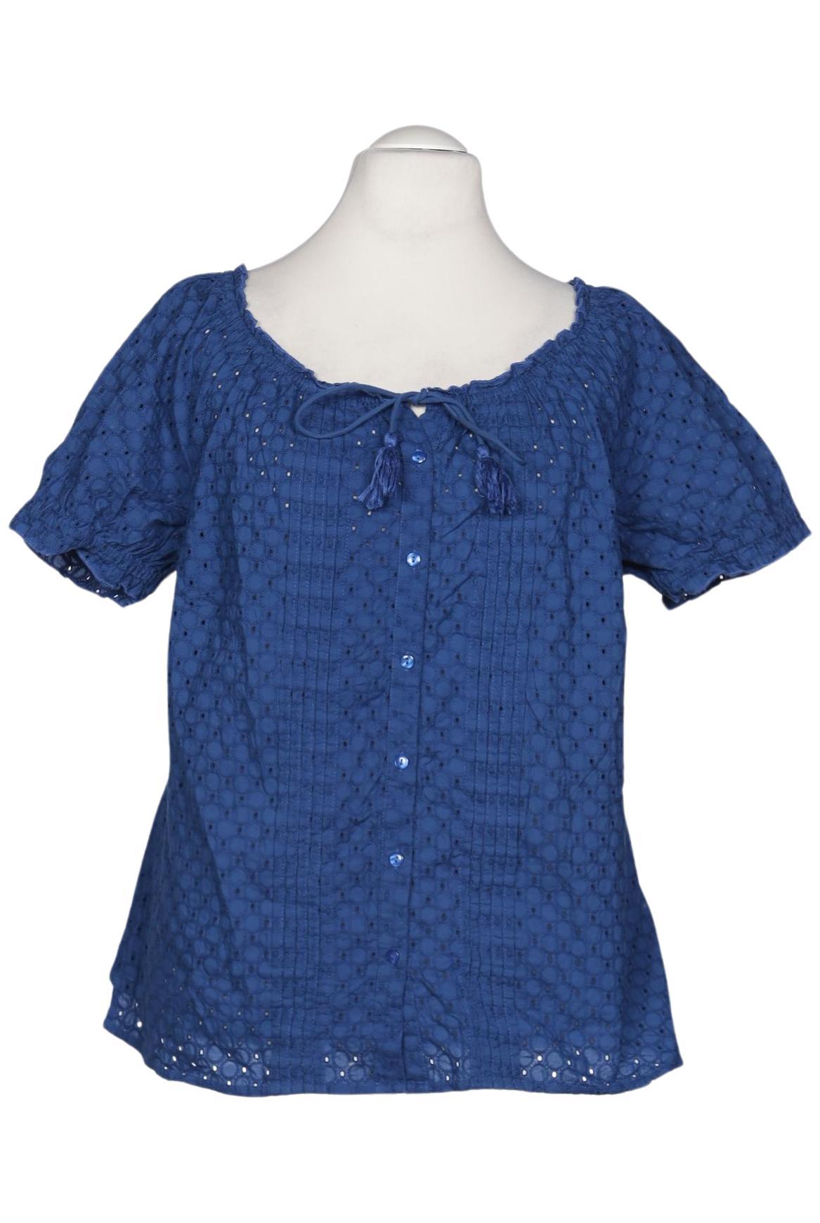 

sheego Damen Bluse, blau, Gr. 52