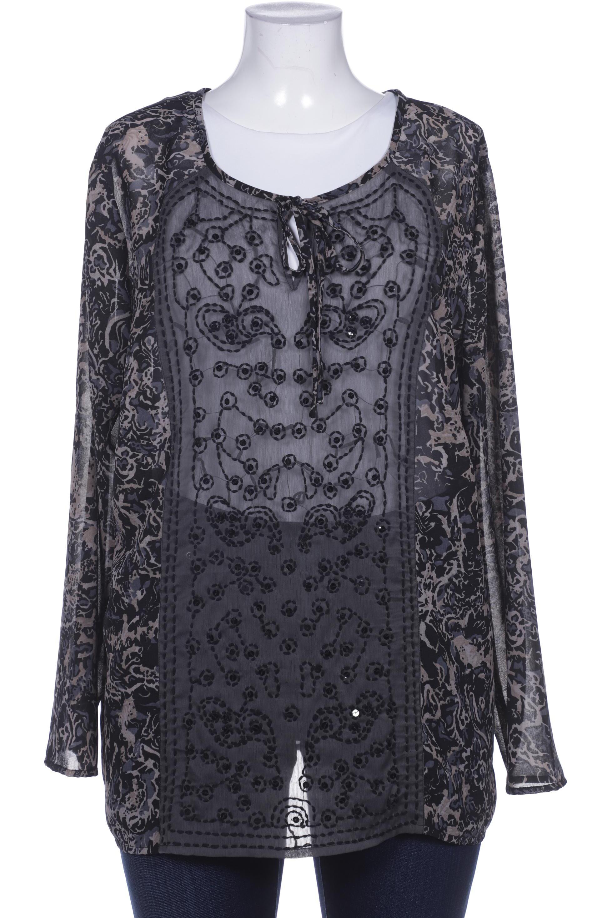 

sheego Damen Bluse, grau, Gr. 48