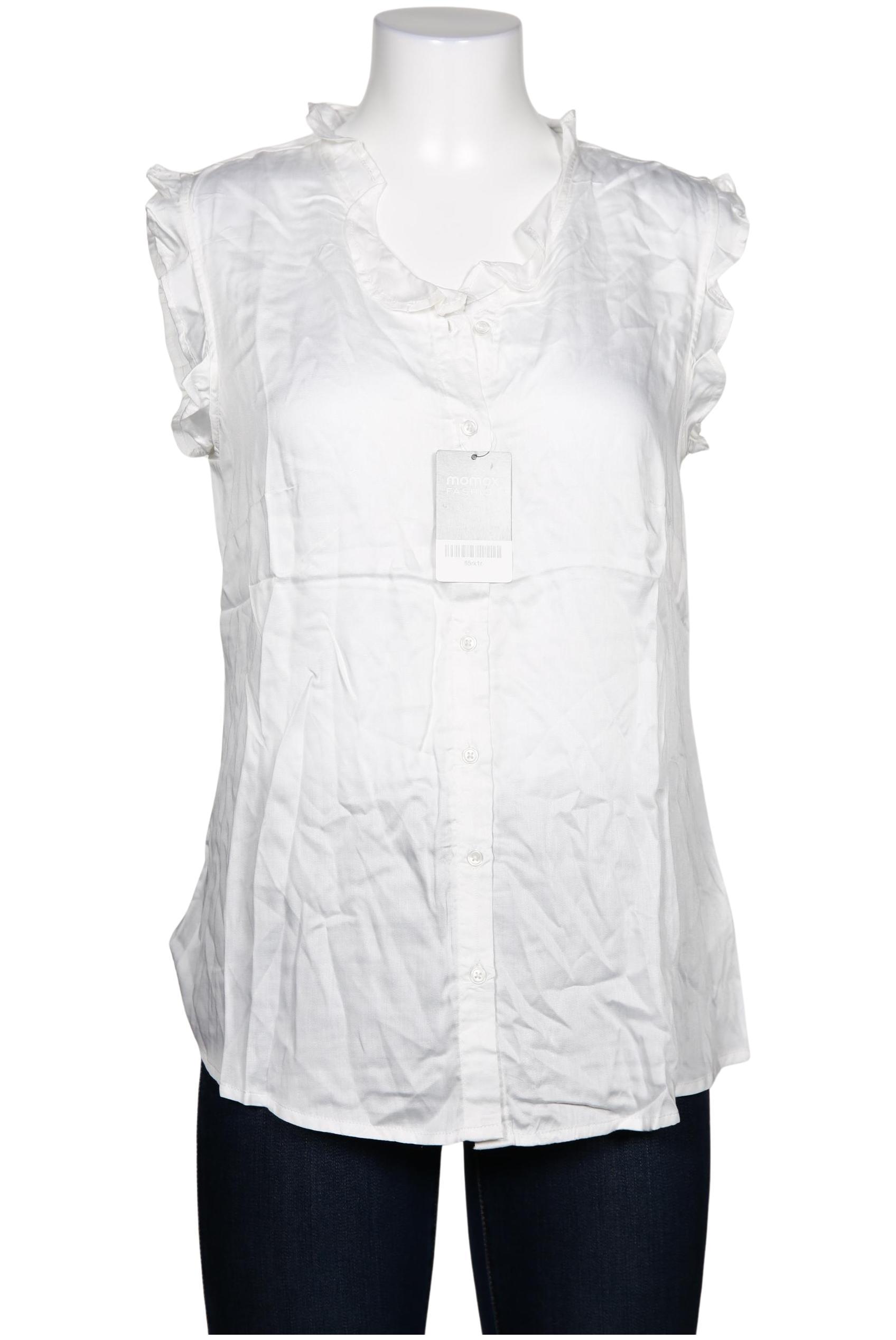

sheego Damen Bluse, weiß, Gr. 42