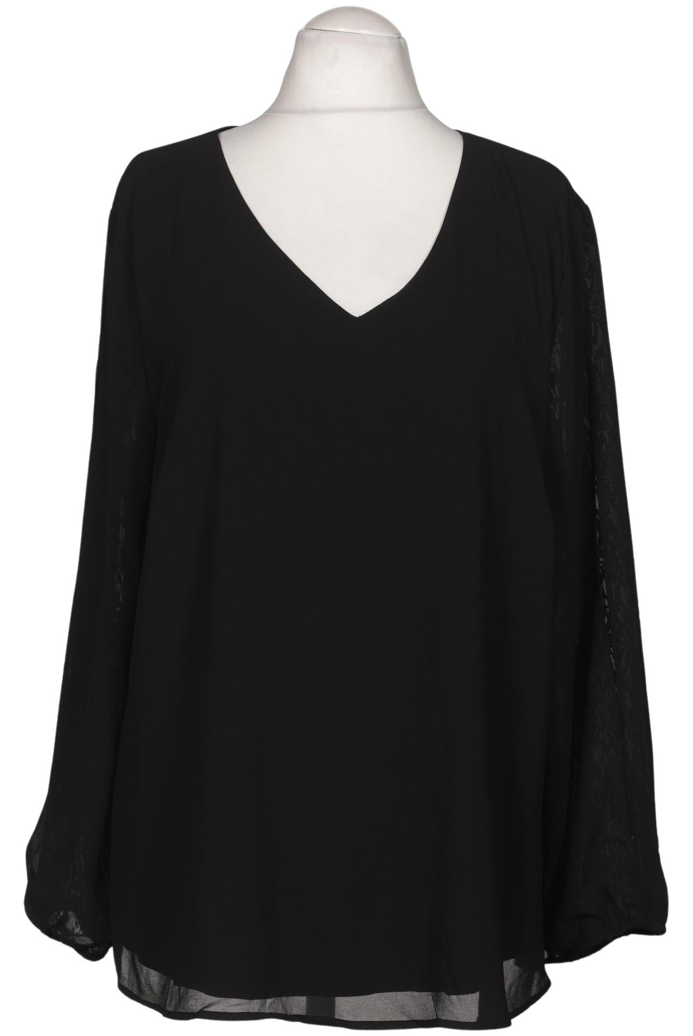 

sheego Damen Bluse, schwarz, Gr. 48