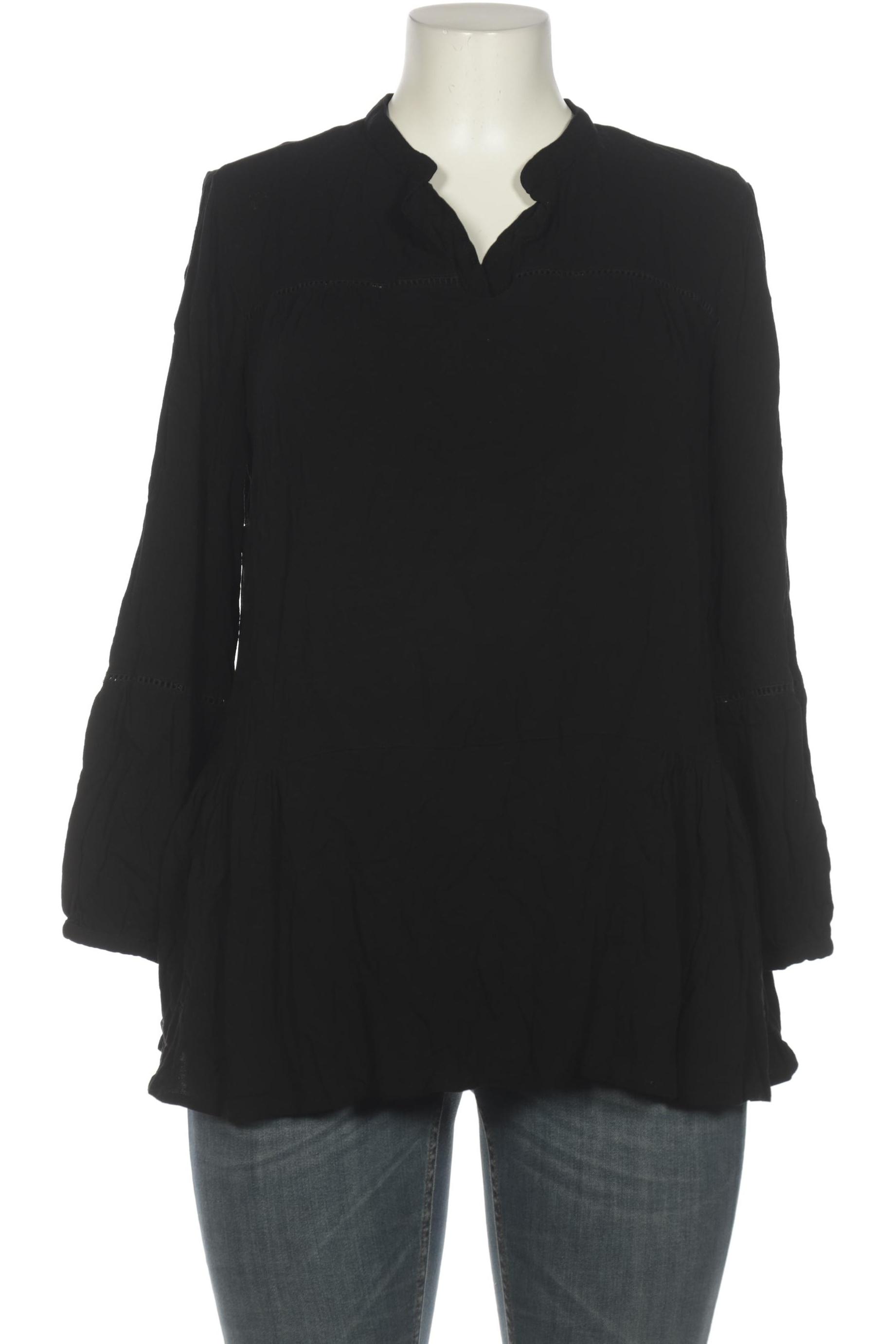 

sheego Damen Bluse, schwarz, Gr. 44