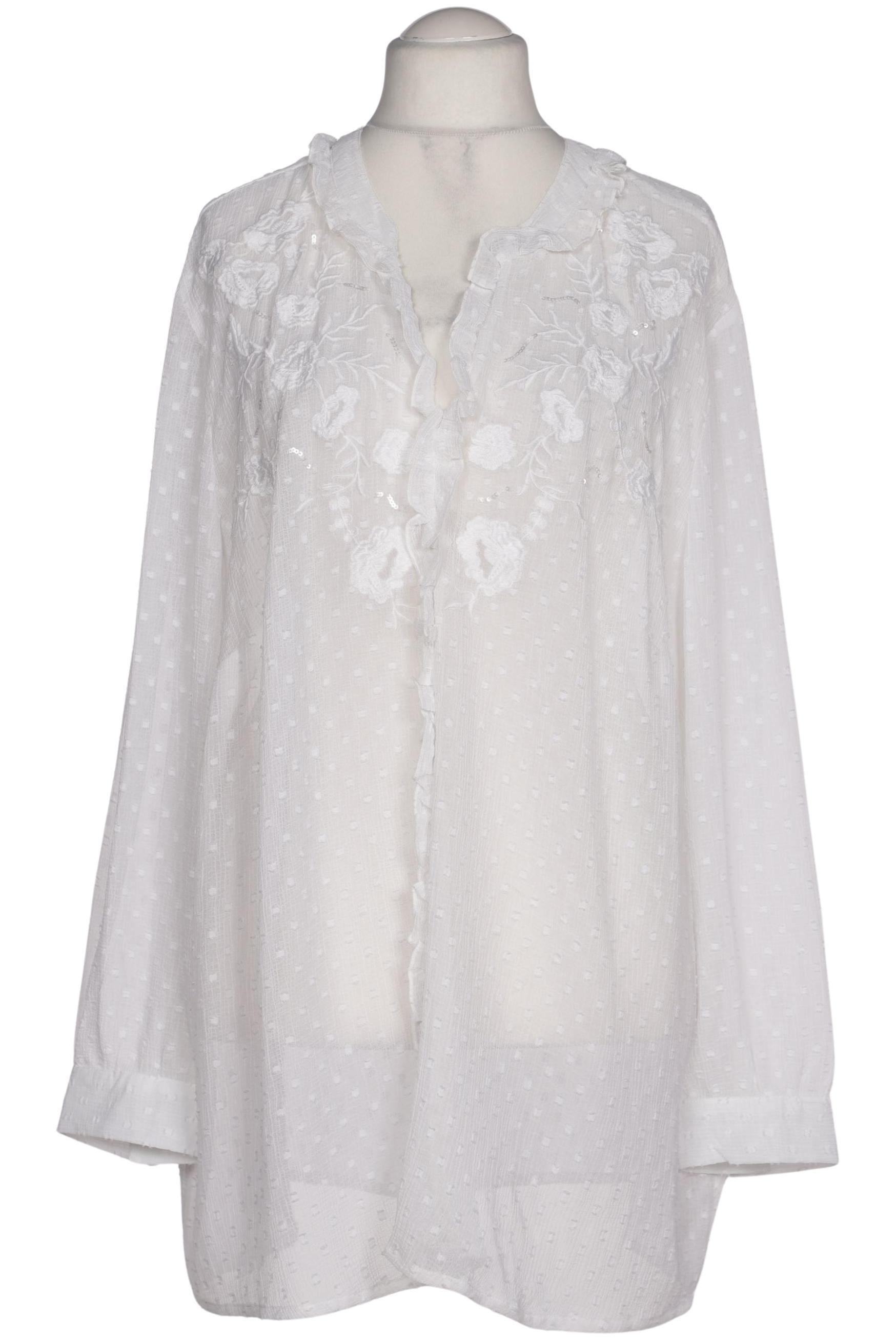 

sheego Damen Bluse, weiß, Gr. 54