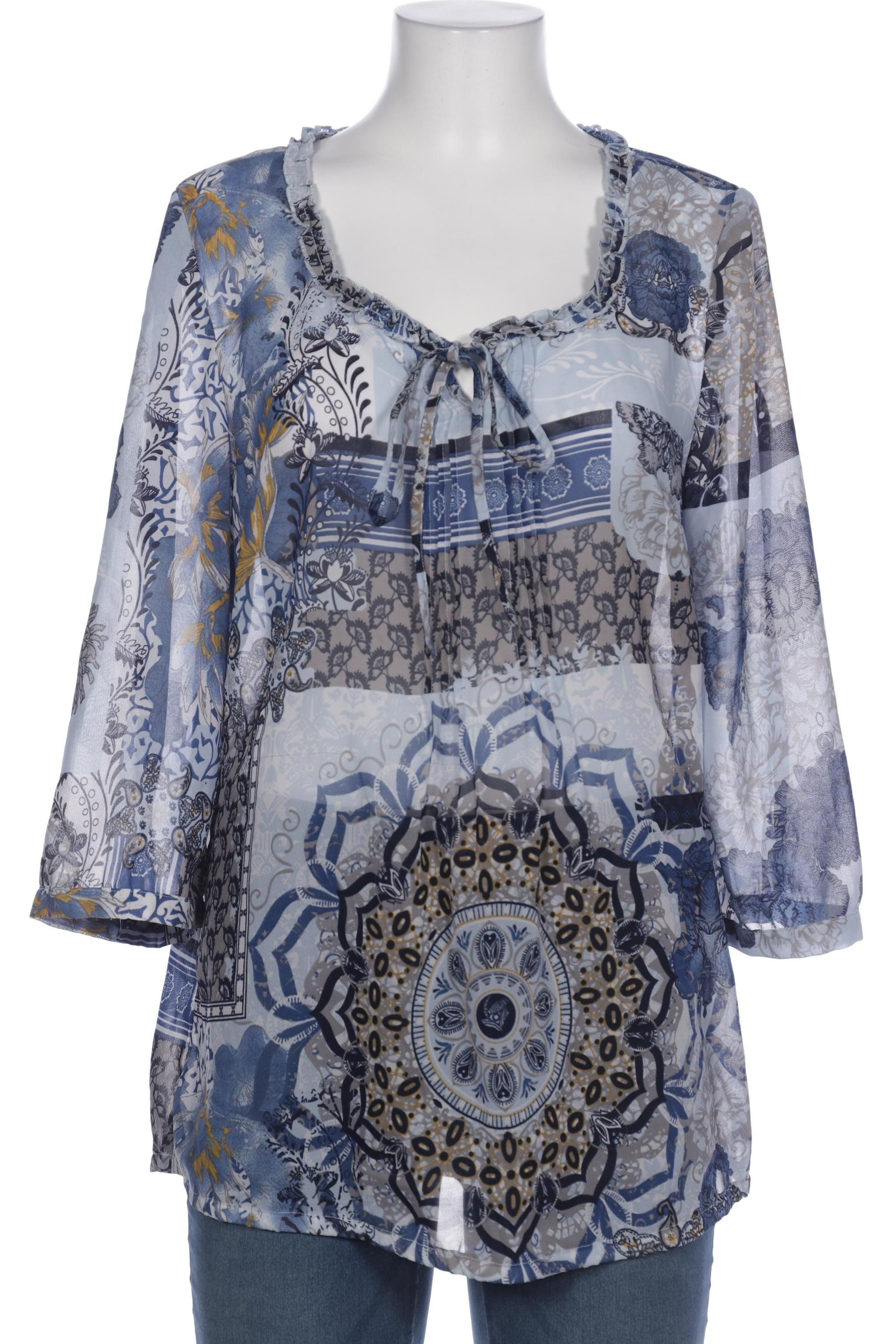 

sheego Damen Bluse, blau, Gr. 42