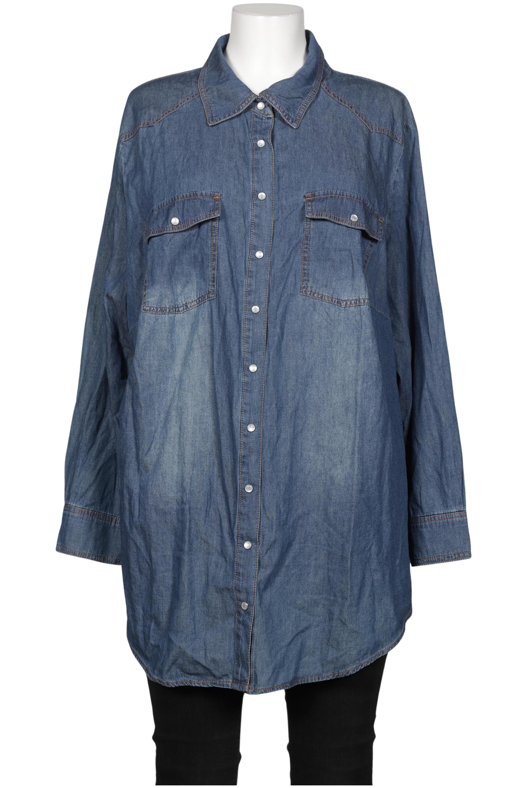 

sheego Damen Bluse, blau, Gr. 52