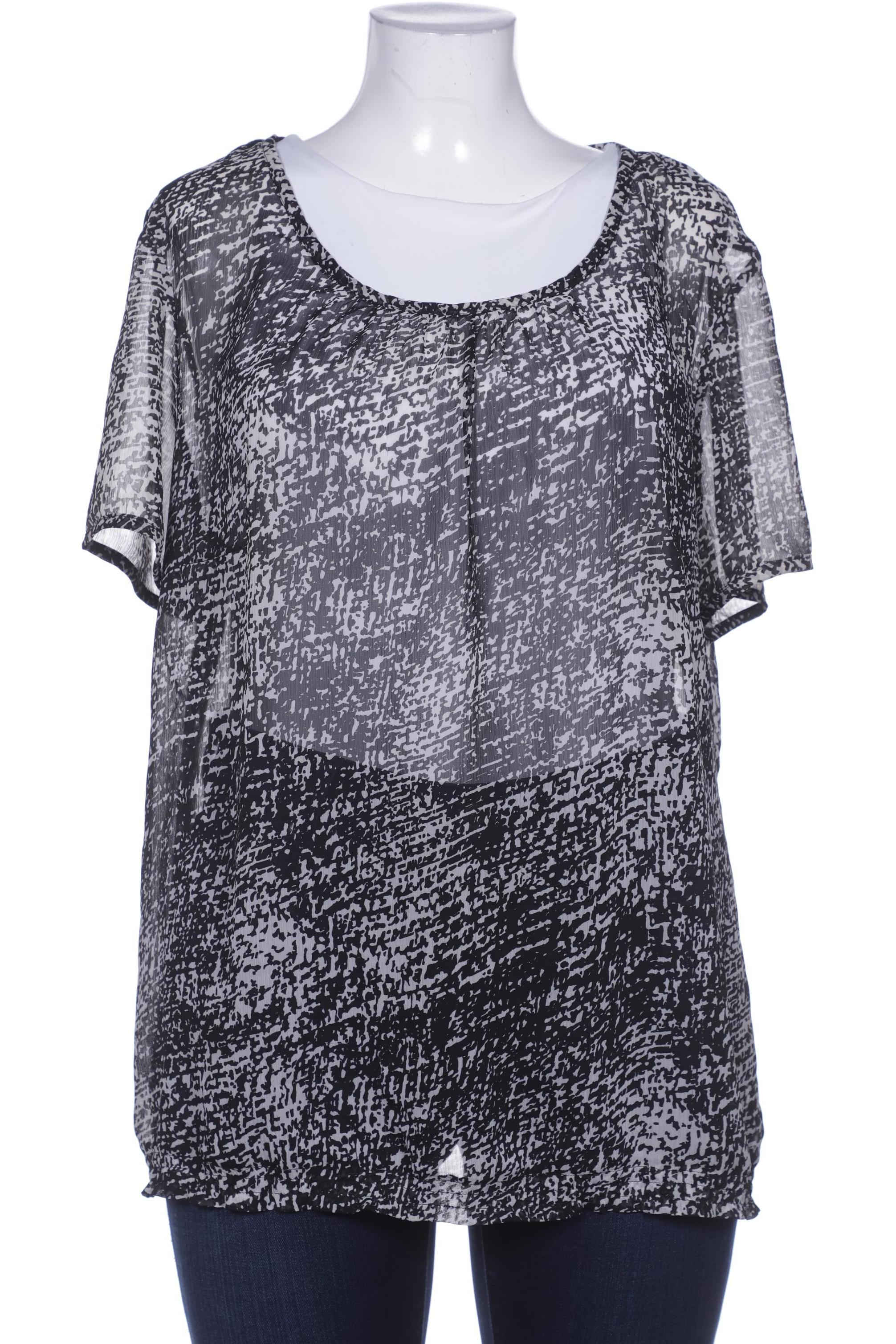 

sheego Damen Bluse, schwarz