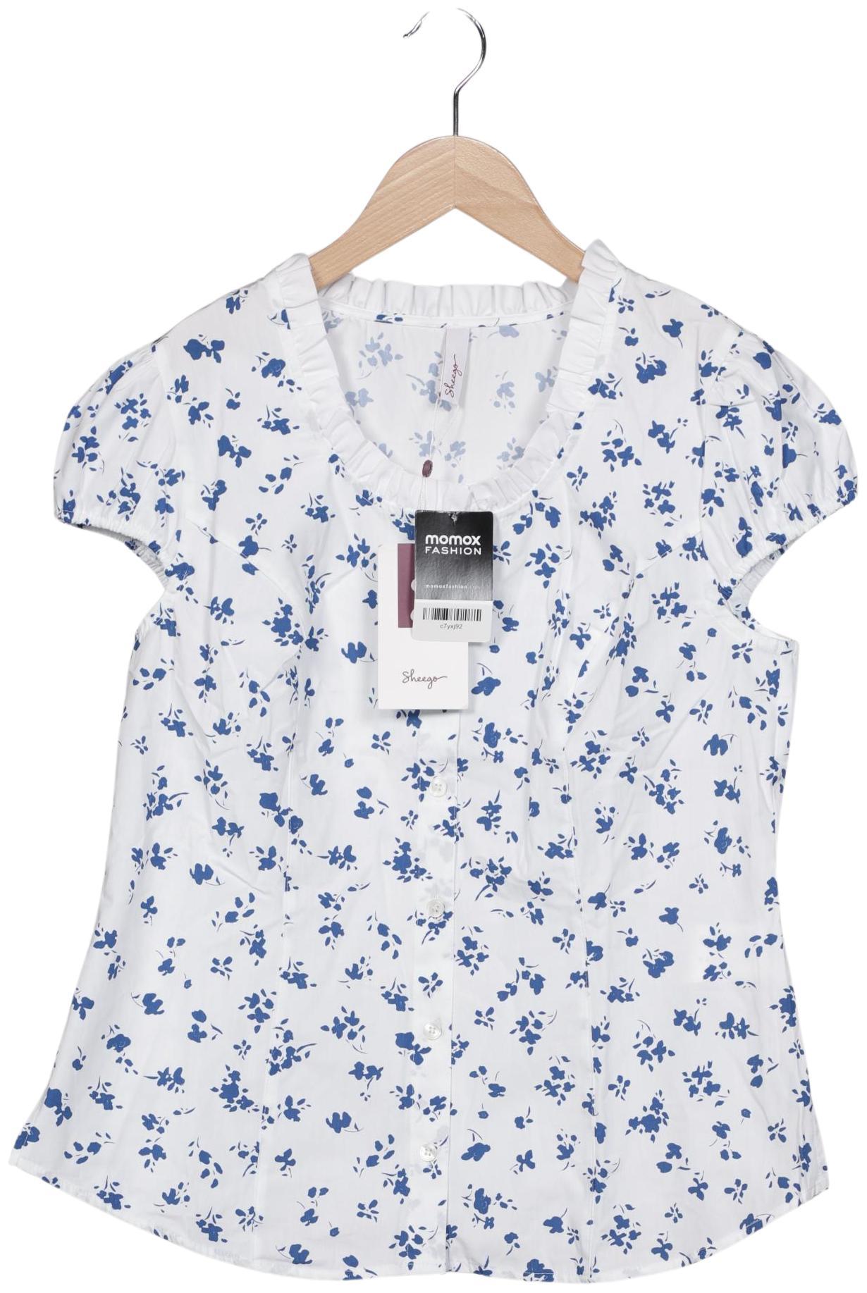 

sheego Damen Bluse, weiß, Gr. 40