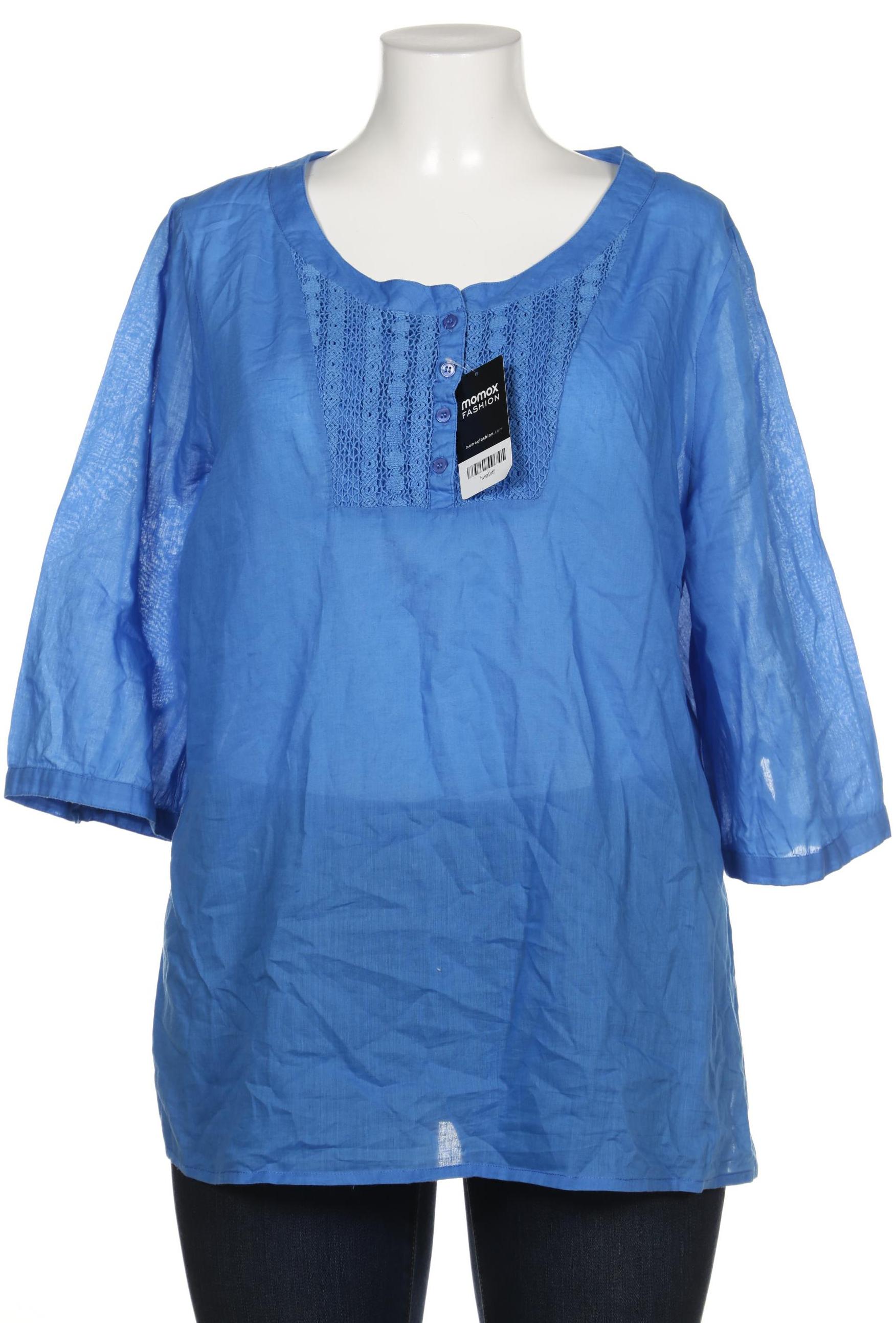 

sheego Damen Bluse, blau