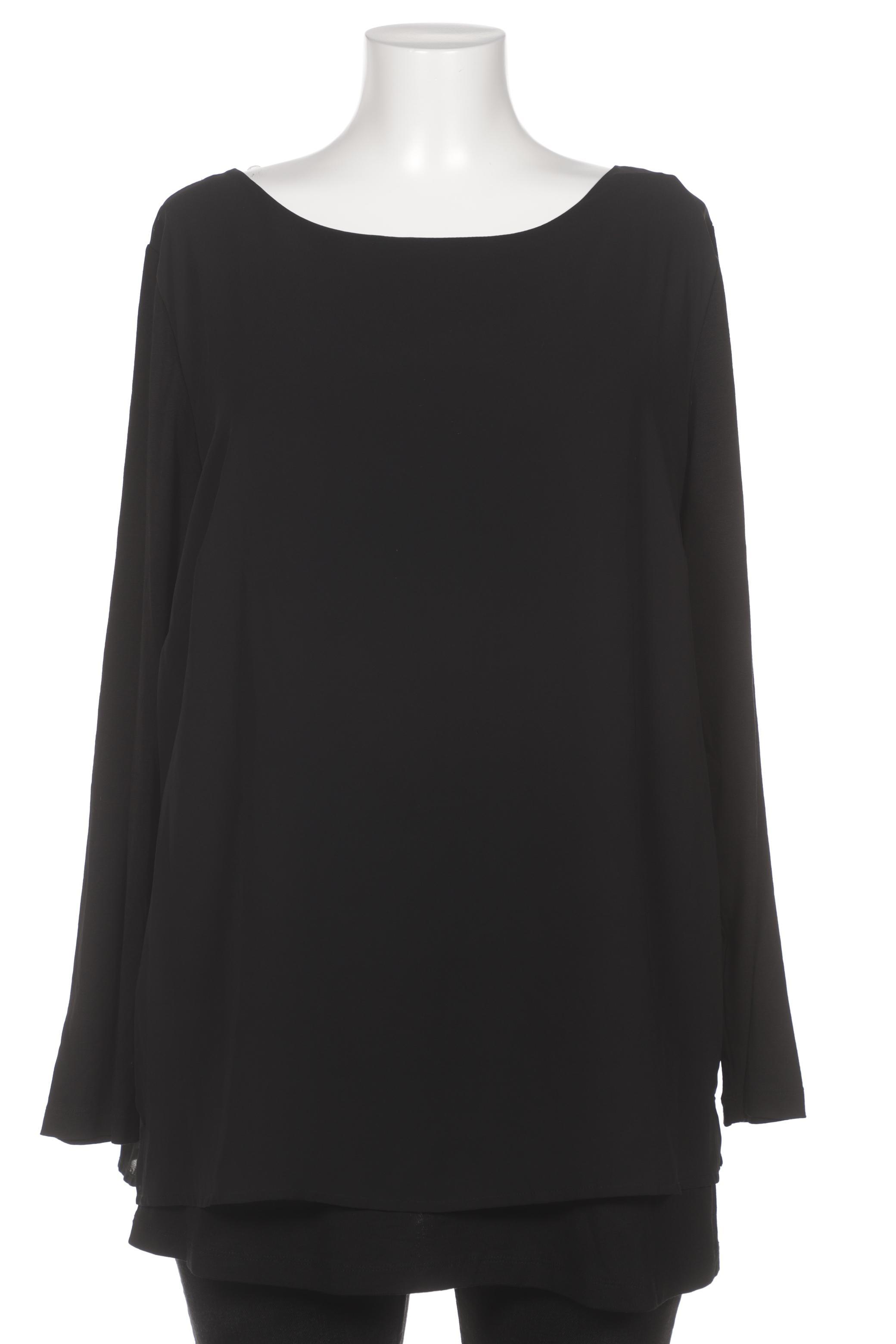 

sheego Damen Bluse, schwarz, Gr. 48