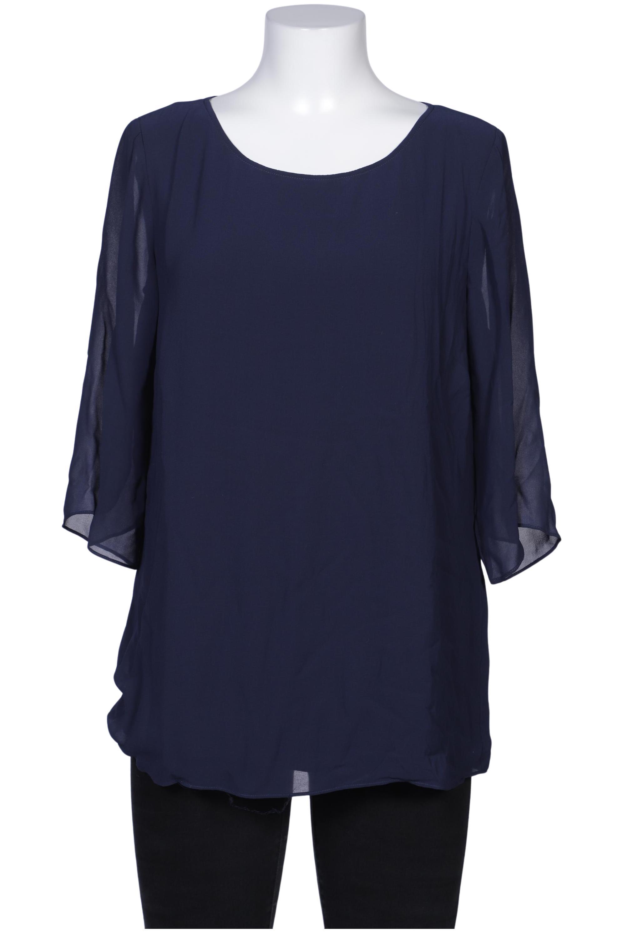 

sheego Damen Bluse, marineblau, Gr. 40