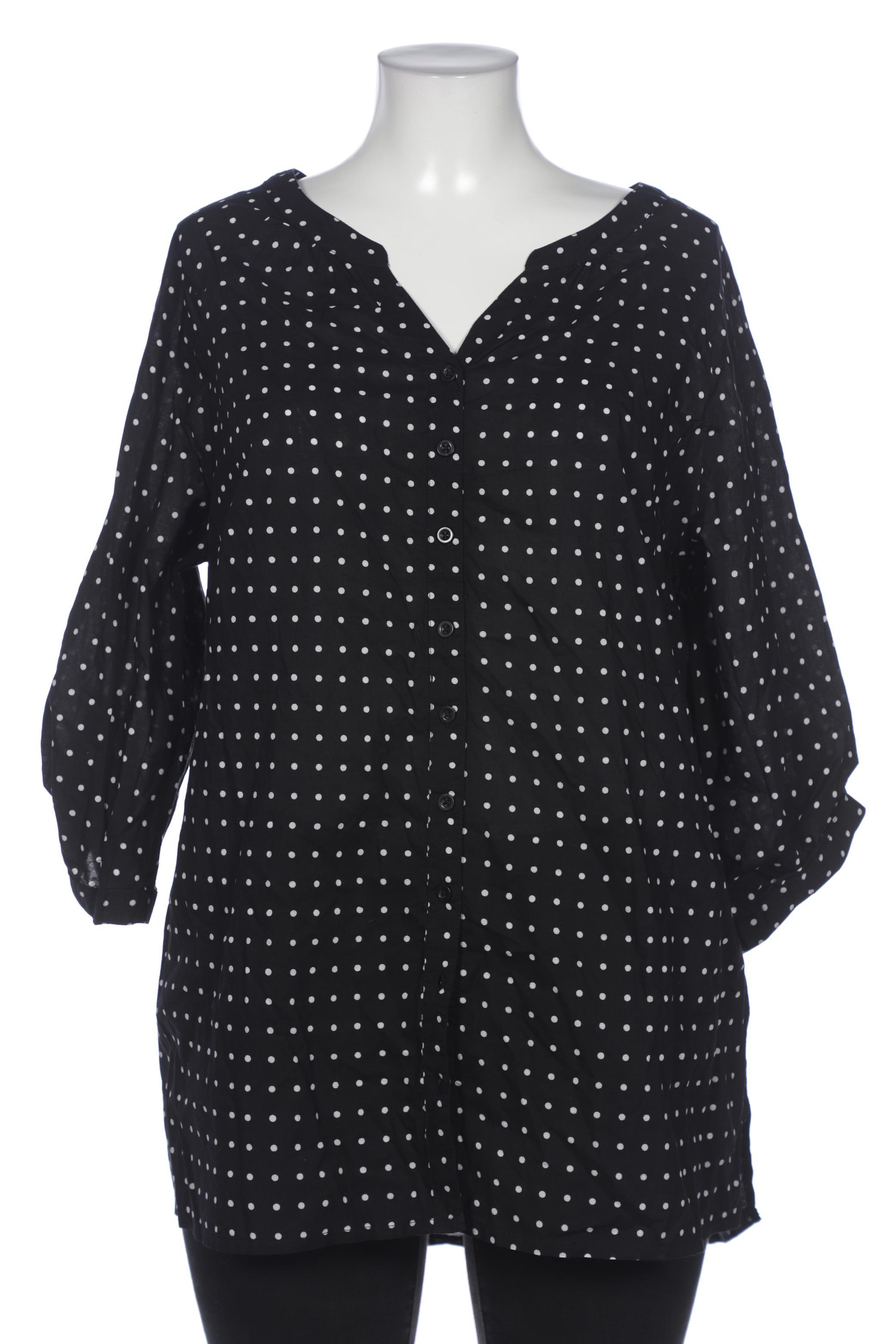 

sheego Damen Bluse, schwarz, Gr. 48