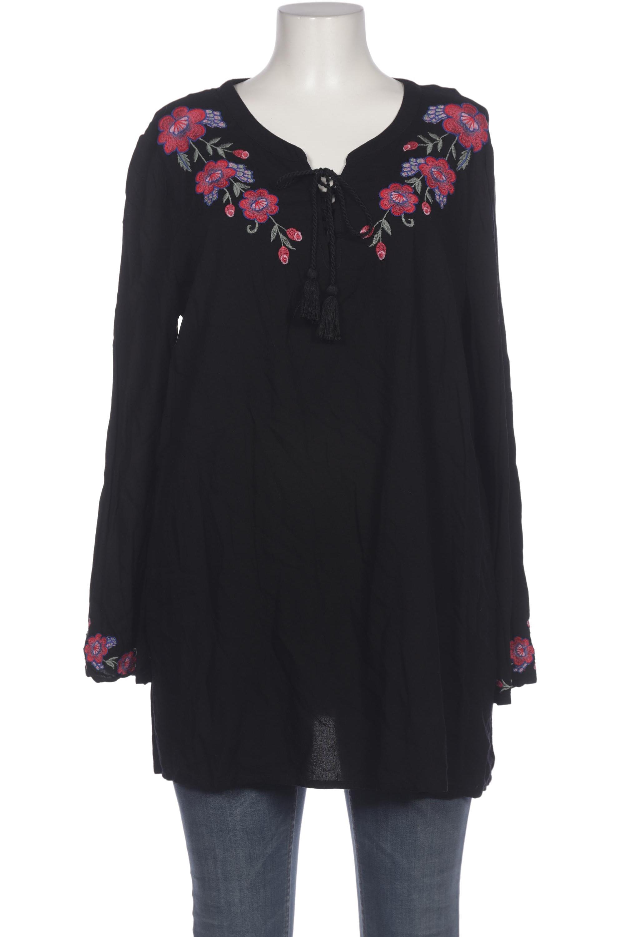 

sheego Damen Bluse, schwarz, Gr. 50