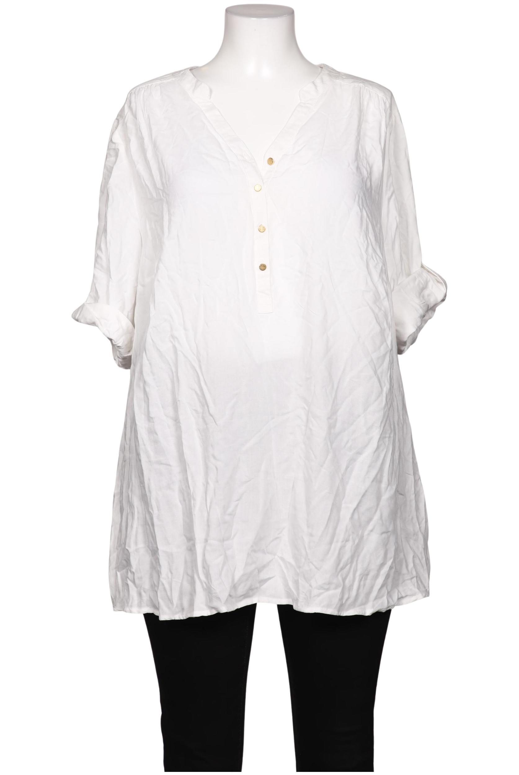 

sheego Damen Bluse, weiß, Gr. 50