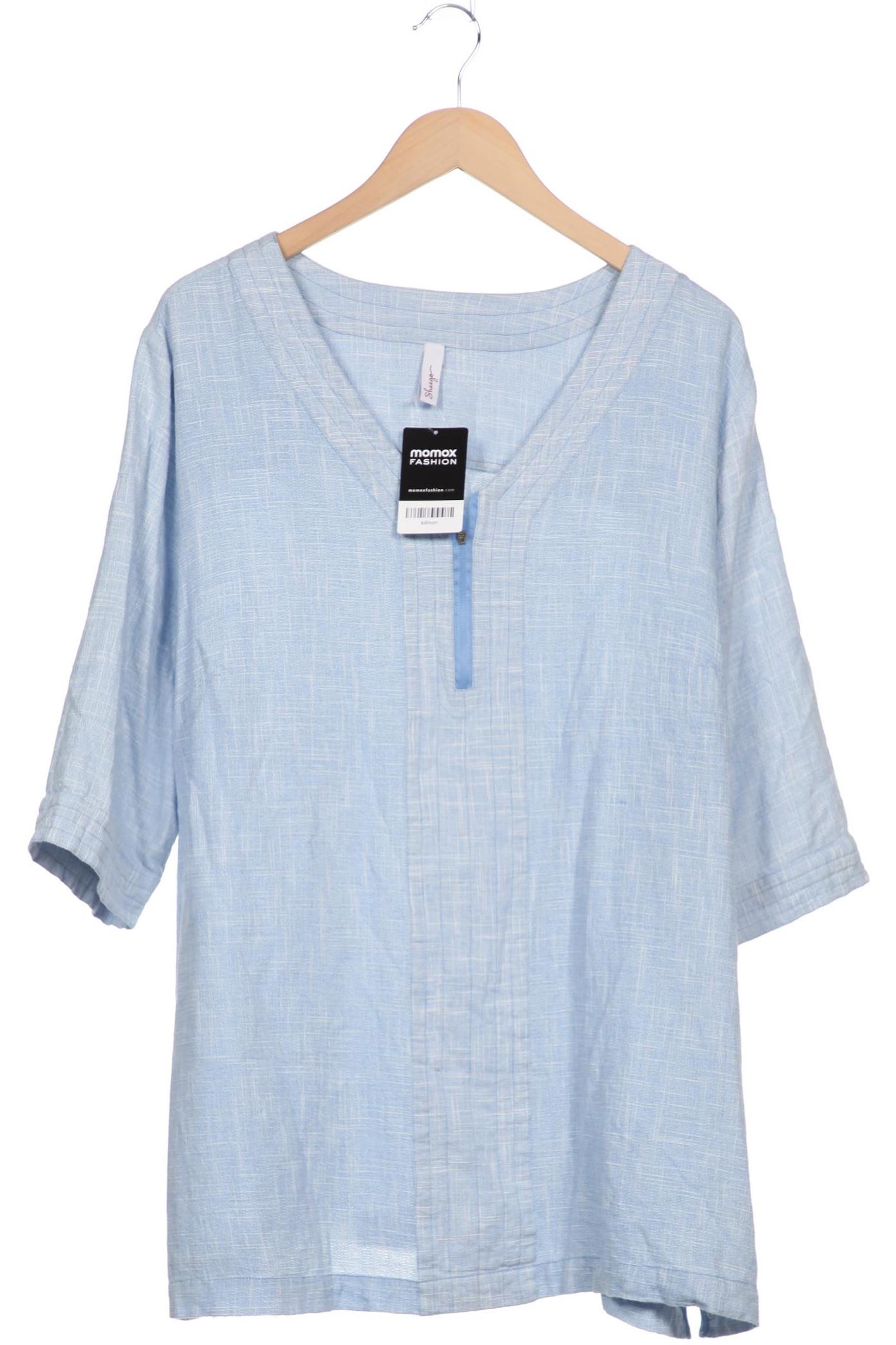 

sheego Damen Bluse, hellblau, Gr. 52