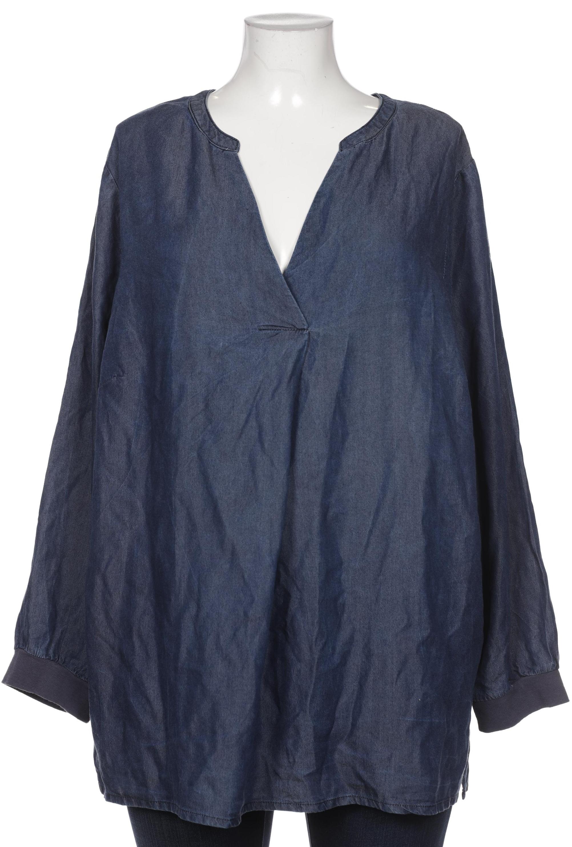 

sheego Damen Bluse, blau, Gr. 52