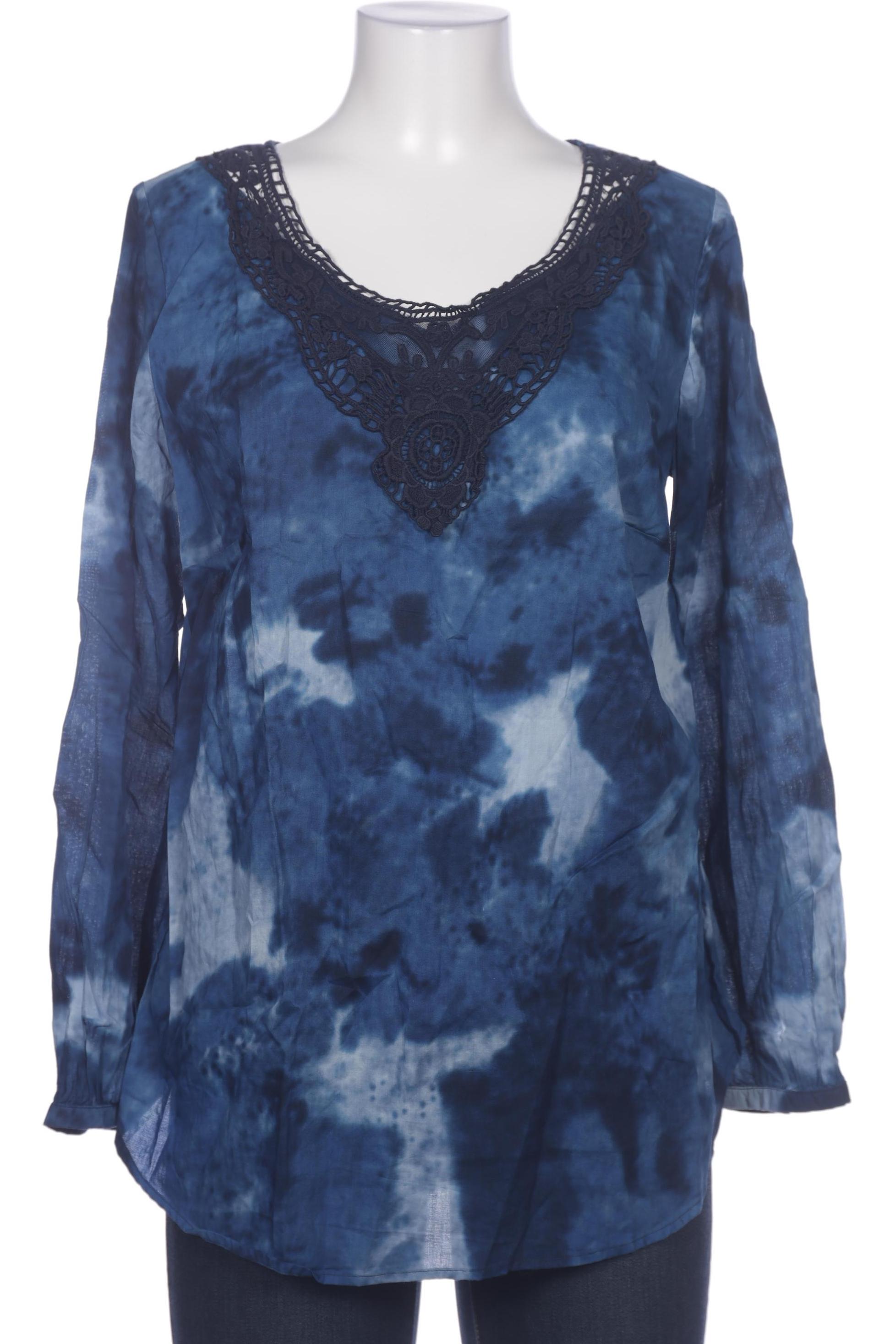 

sheego Damen Bluse, blau, Gr. 42