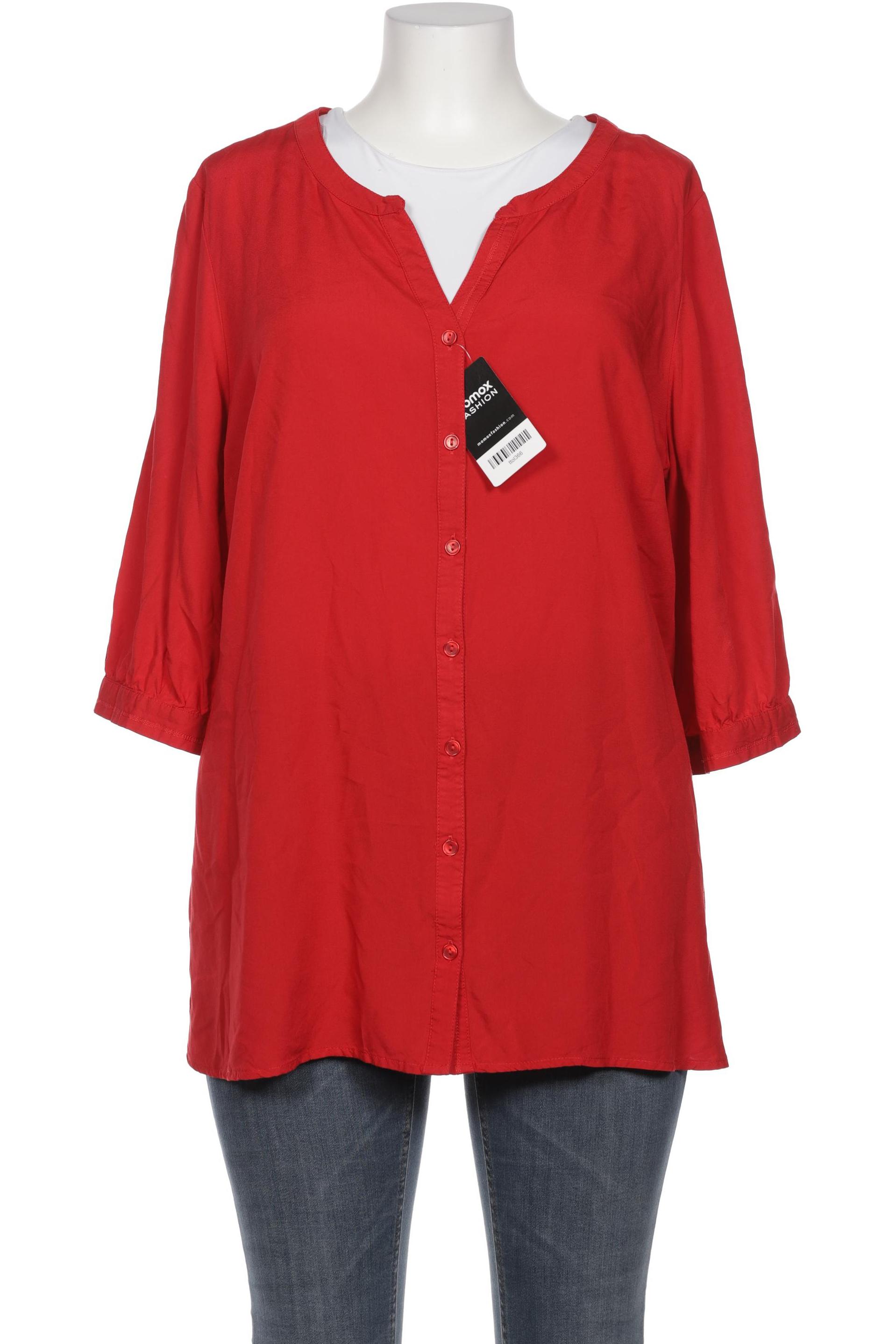 

sheego Damen Bluse, rot, Gr. 46