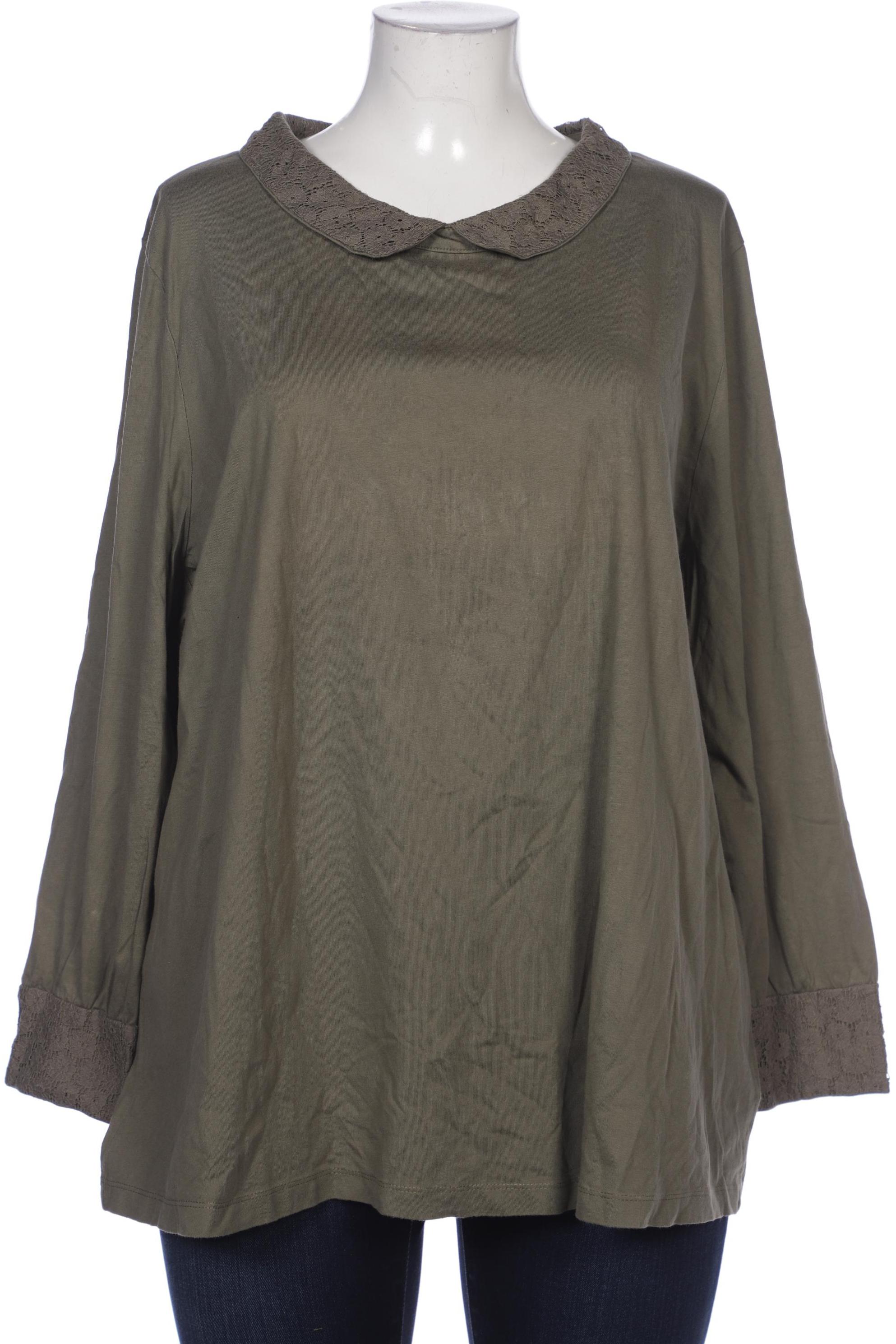 

sheego Damen Bluse, grün, Gr. 52