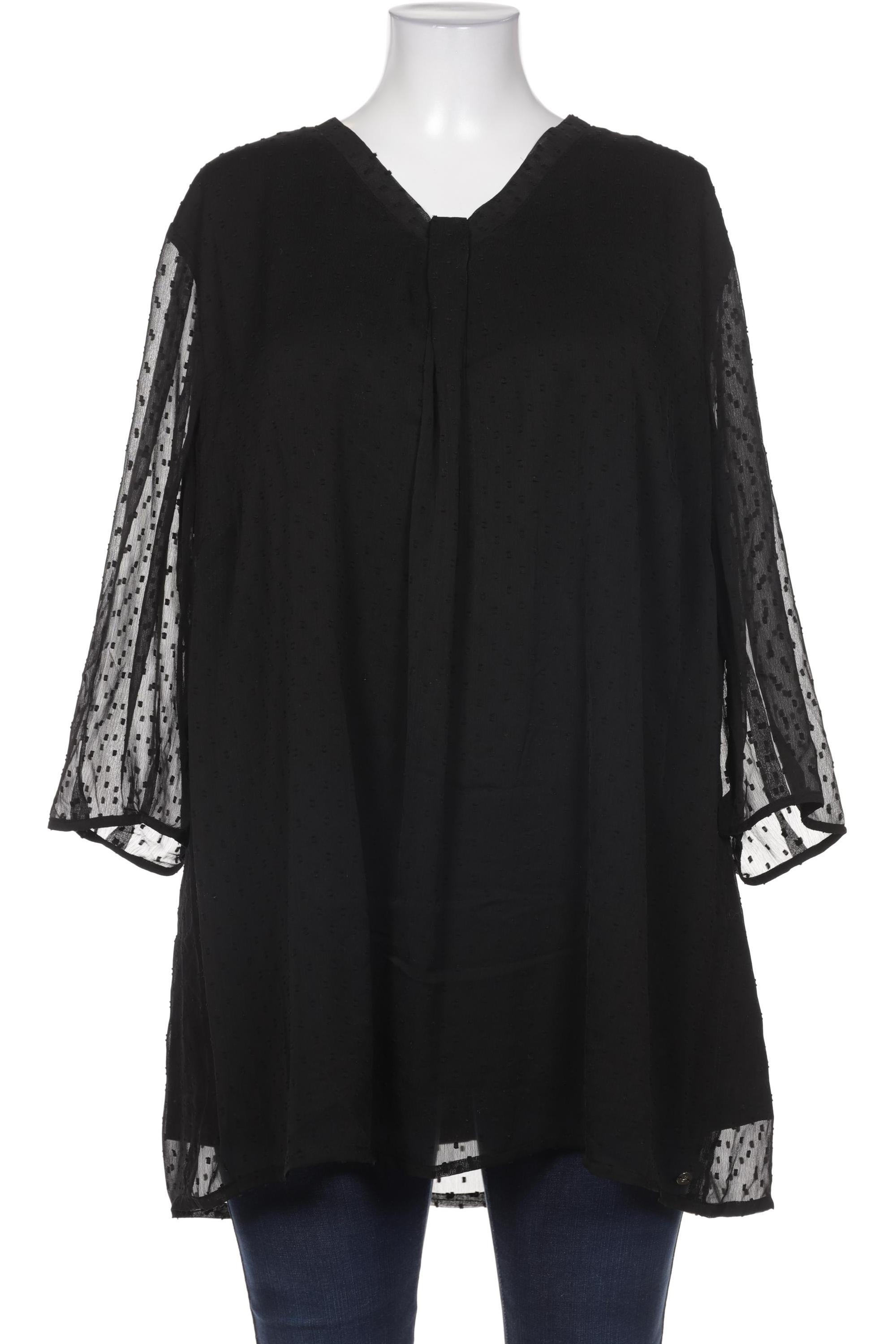 

sheego Damen Bluse, schwarz, Gr. 52