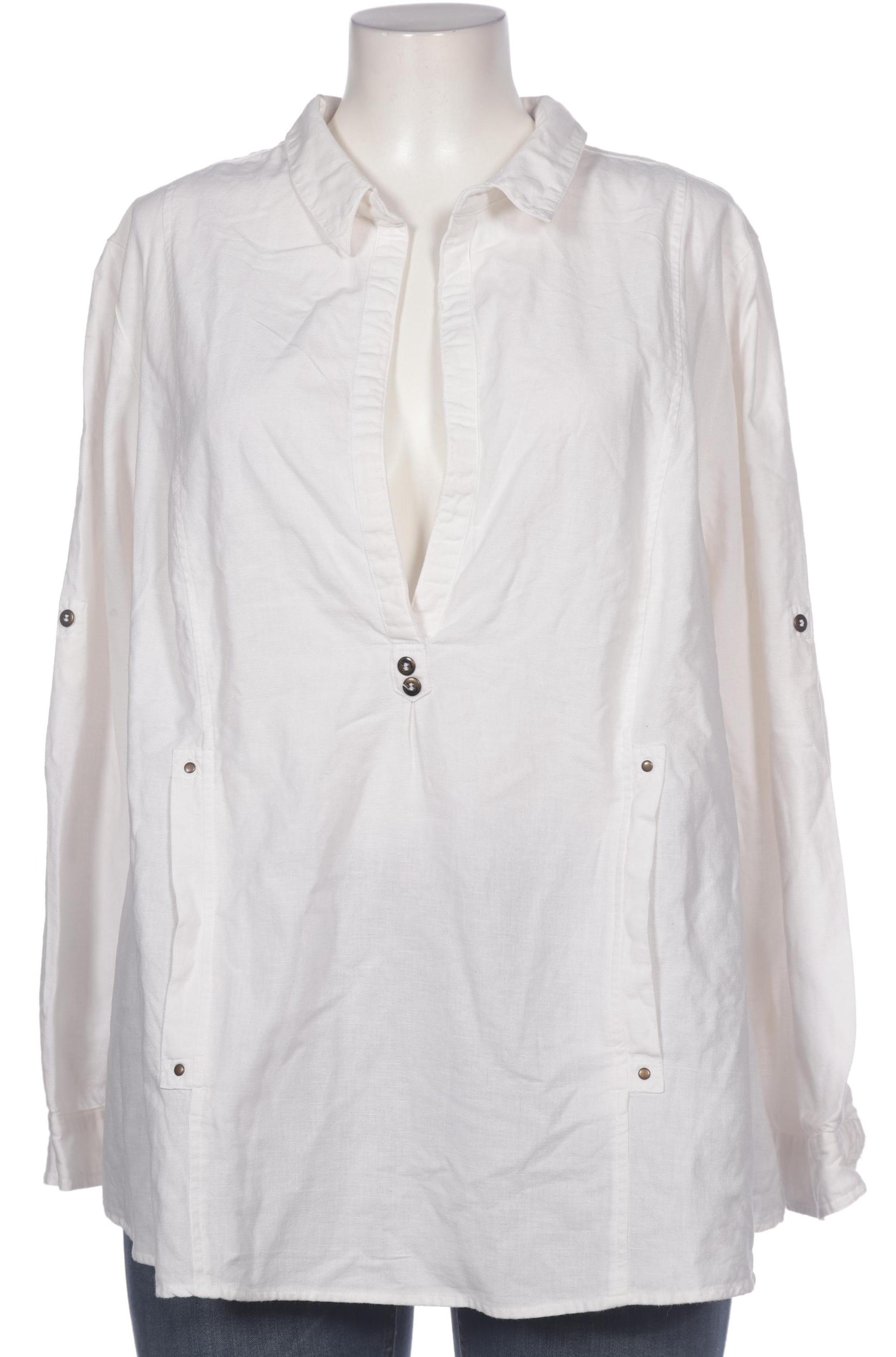 

sheego Damen Bluse, weiß, Gr. 50