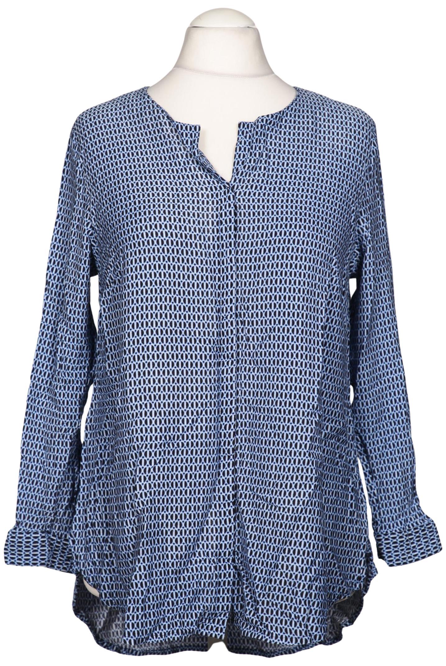 

sheego Damen Bluse, blau, Gr. 46