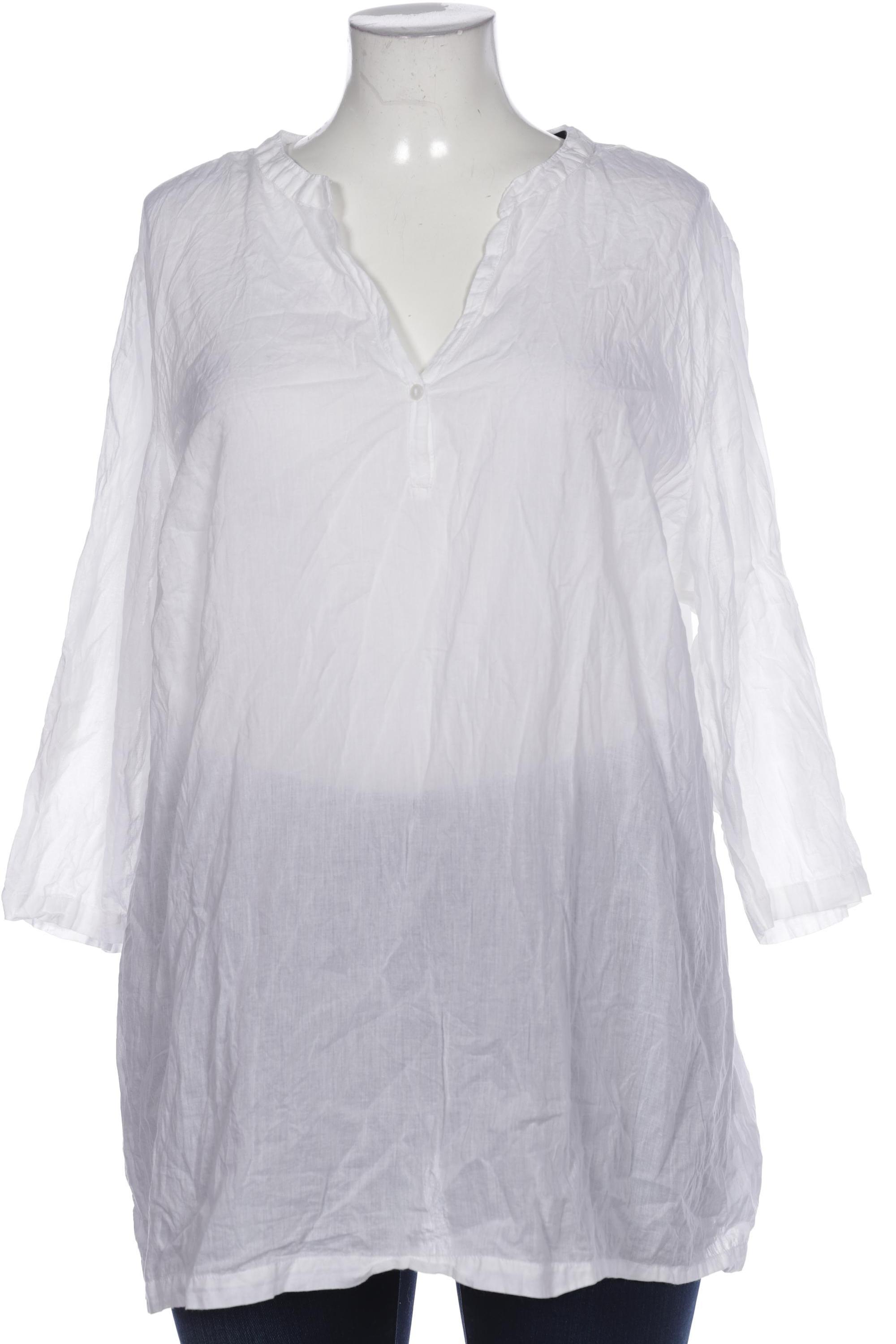 

sheego Damen Bluse, weiß, Gr. 48