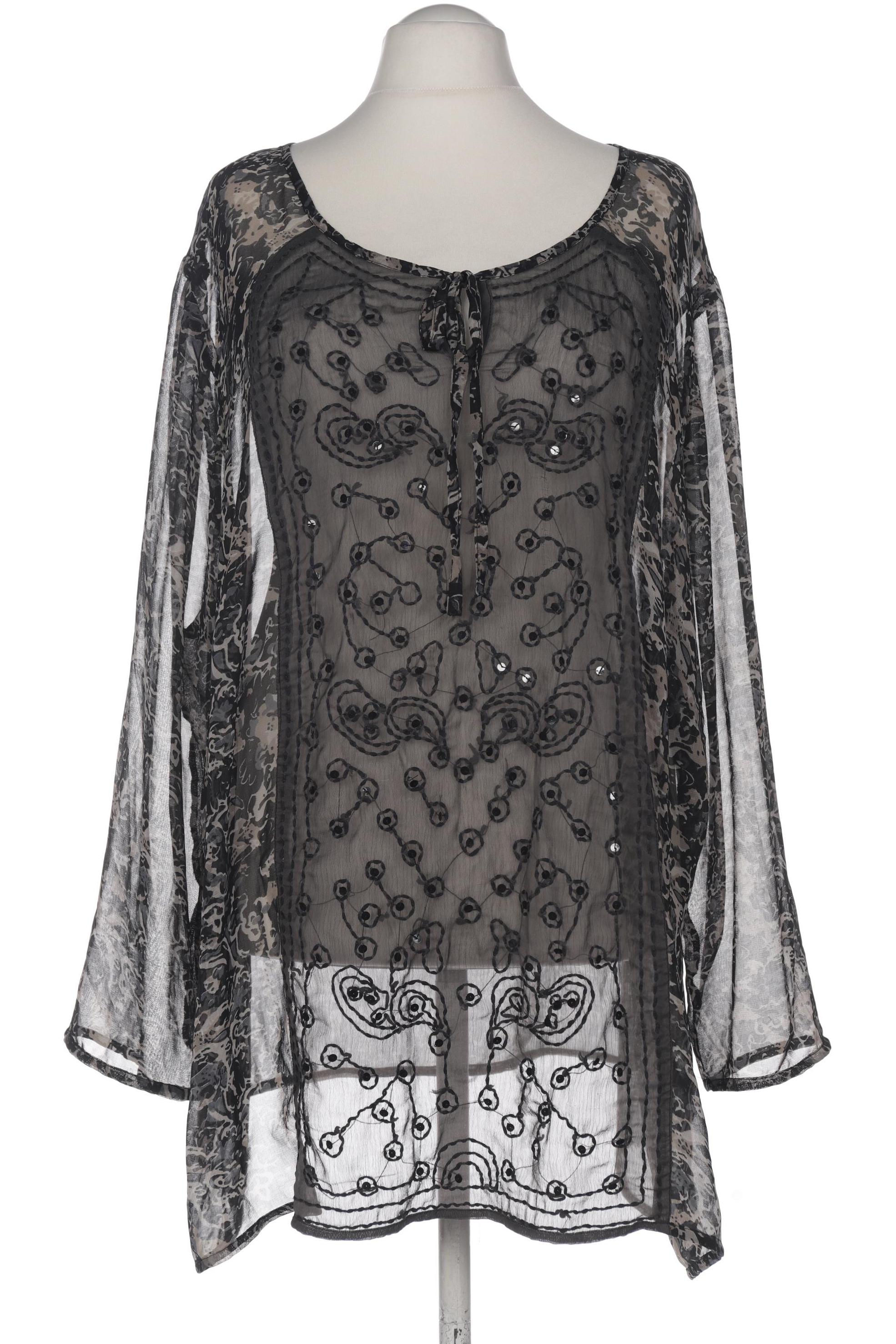 

sheego Damen Bluse, grau, Gr. 58