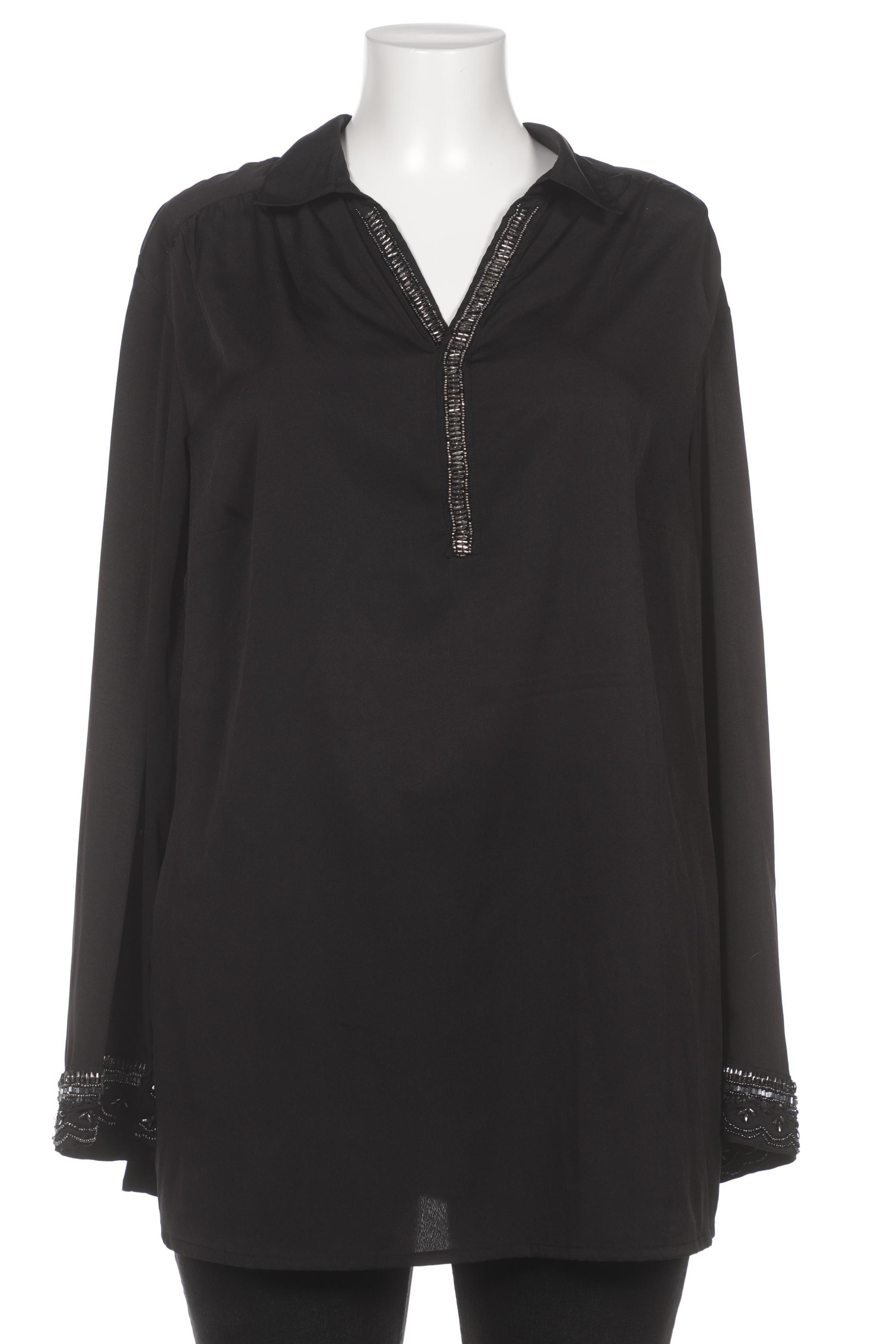 

sheego Damen Bluse, schwarz, Gr. 48